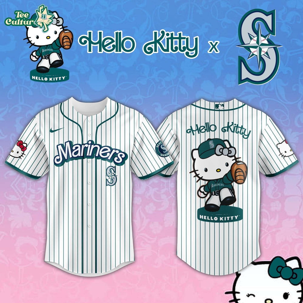 Seattle Mariners MLB 2026 Hello Kitty Limited Fan Jersey