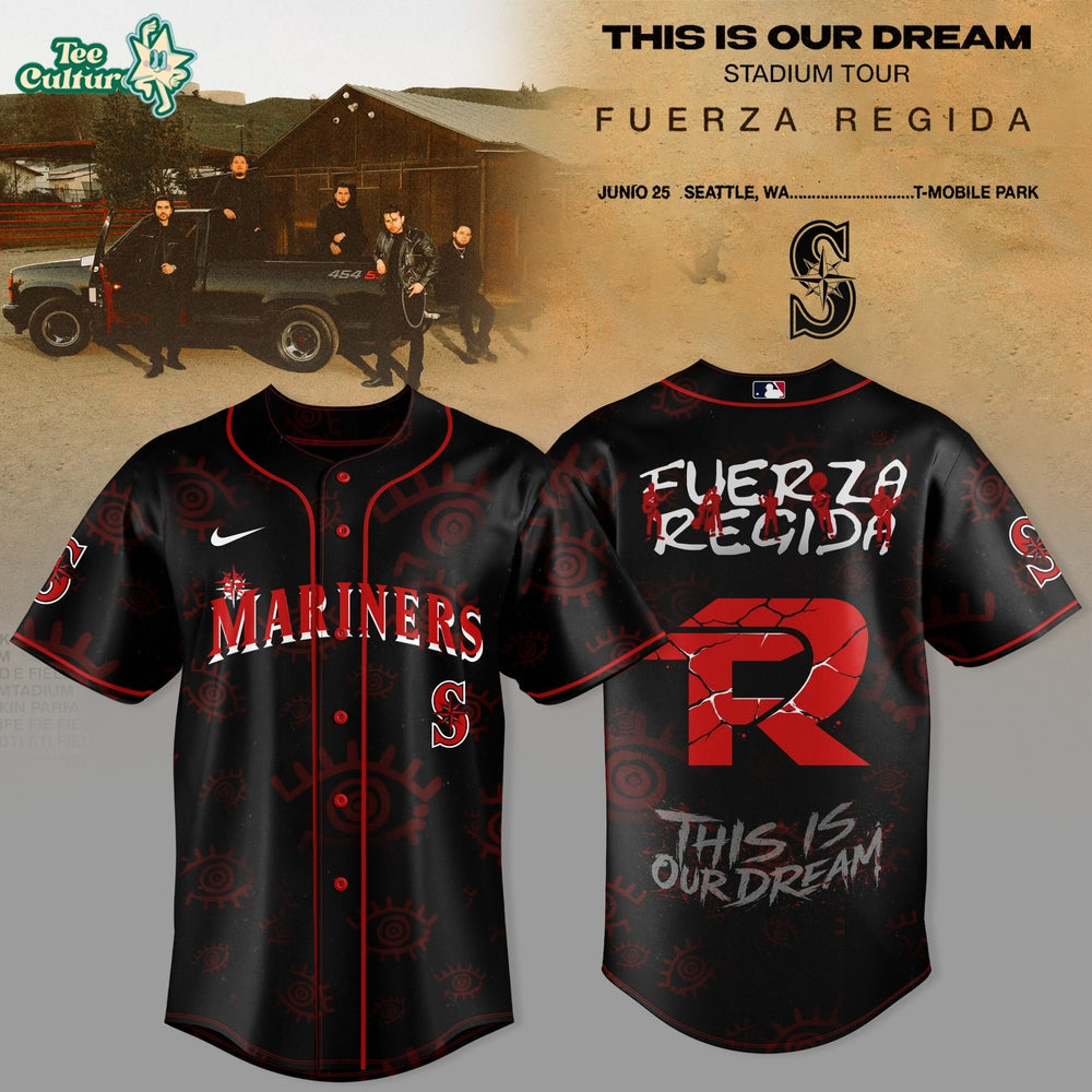 Seattle Mariners x Fuerza Regida – This Is Our Dream Stadium Tour 2026 Jersey Collection