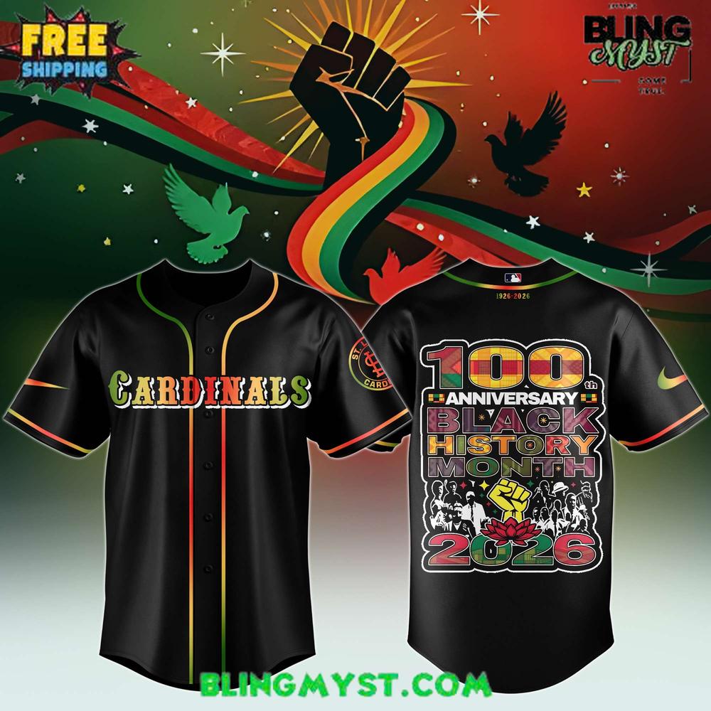 St. Louis Cardinals 100th Anniversary Black History Month 2026 Baseball Jersey
