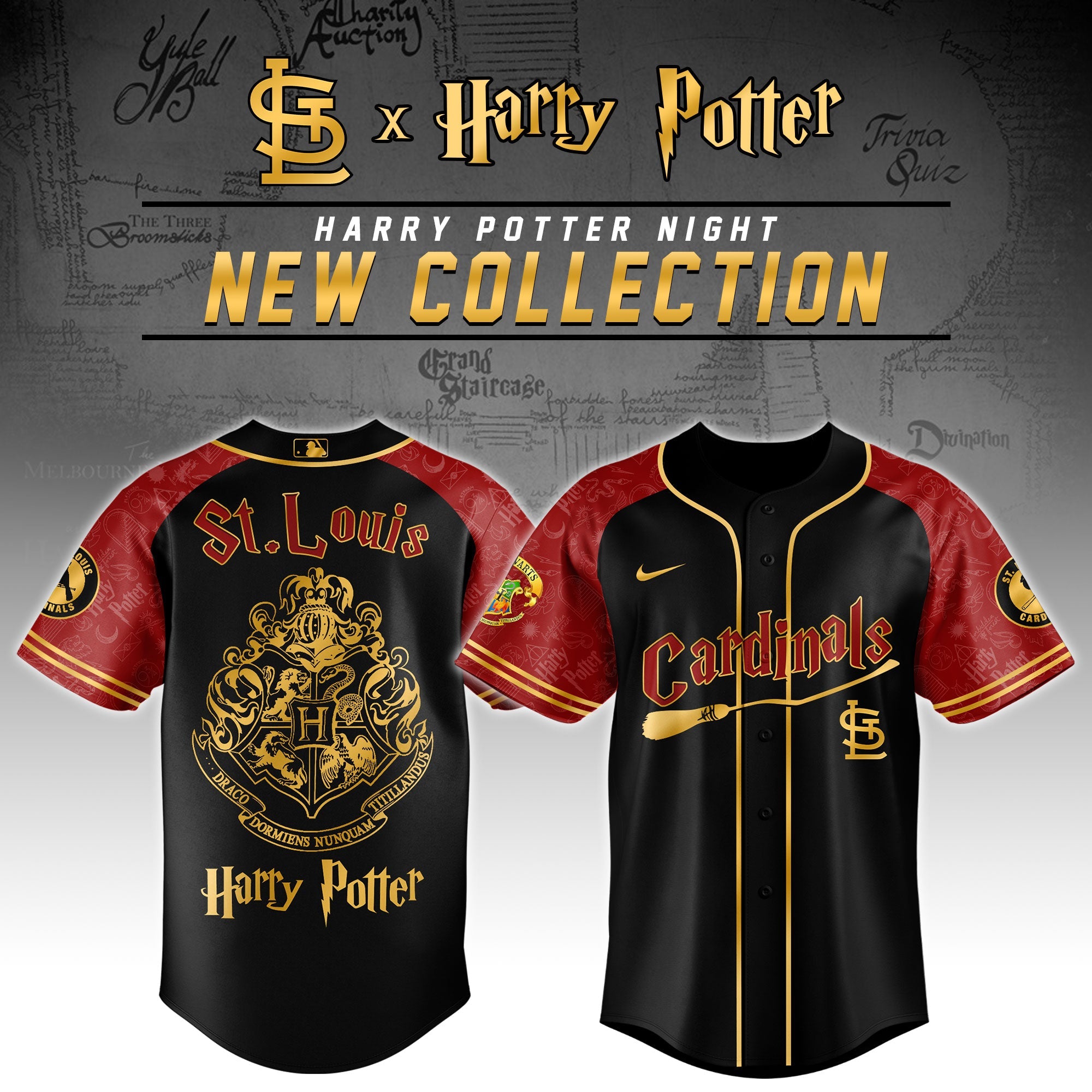 St.Louis Cardinals x Harry Potter Night Baseball Jersey