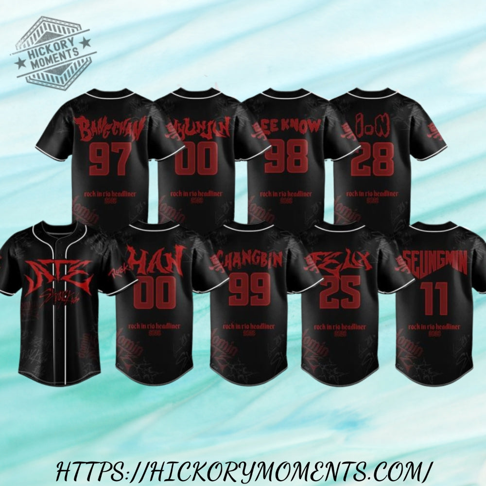 Stray Kids Mini Album Ate 2025 Celebrating Baseball Jersey