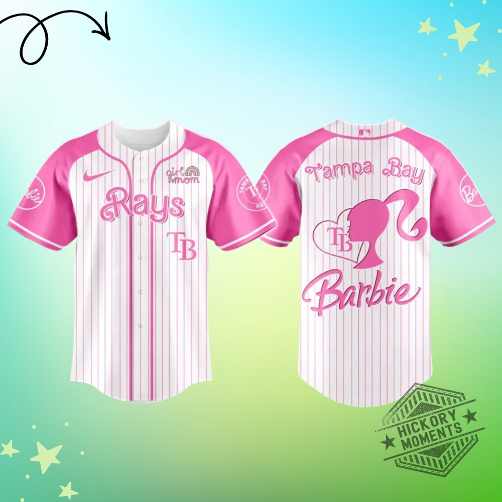 Tampa Bay Rays Lovely Barbie Edition Baseball Jersey