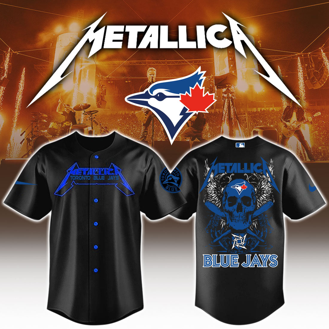 Toronto Blue Jays MLB Metallica Jersey