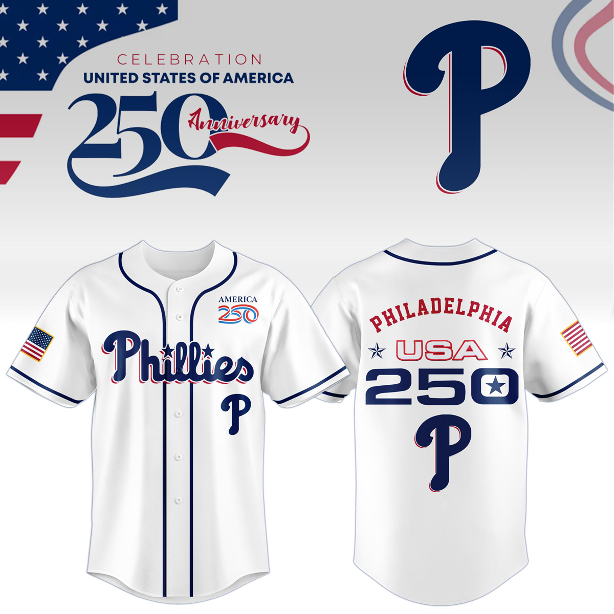 Philadelphia Phillies x Celebration USA 250 Anniversary