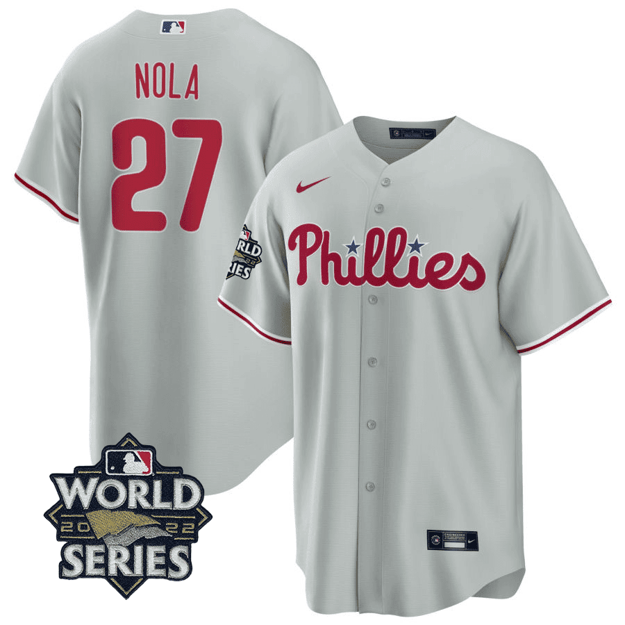 Men's Philadelphia Phillies Players Cool Base Jersey - 2022 World Series Patch