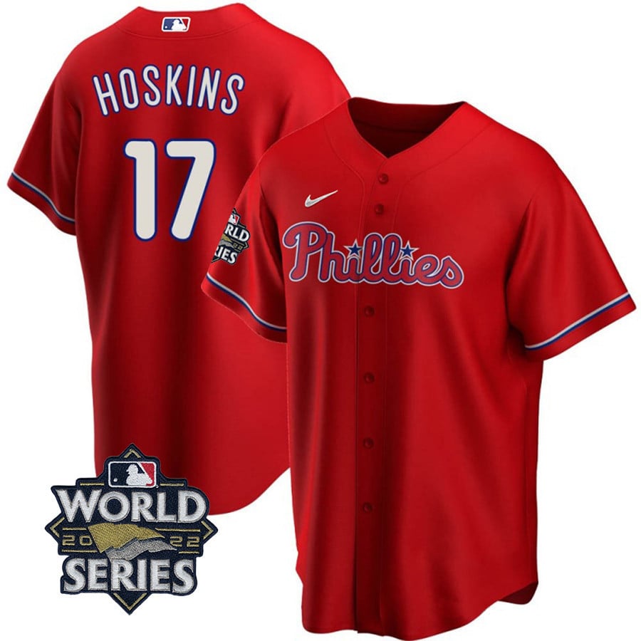 Men's Philadelphia Phillies Players Cool Base Jersey - 2022 World Series Patch