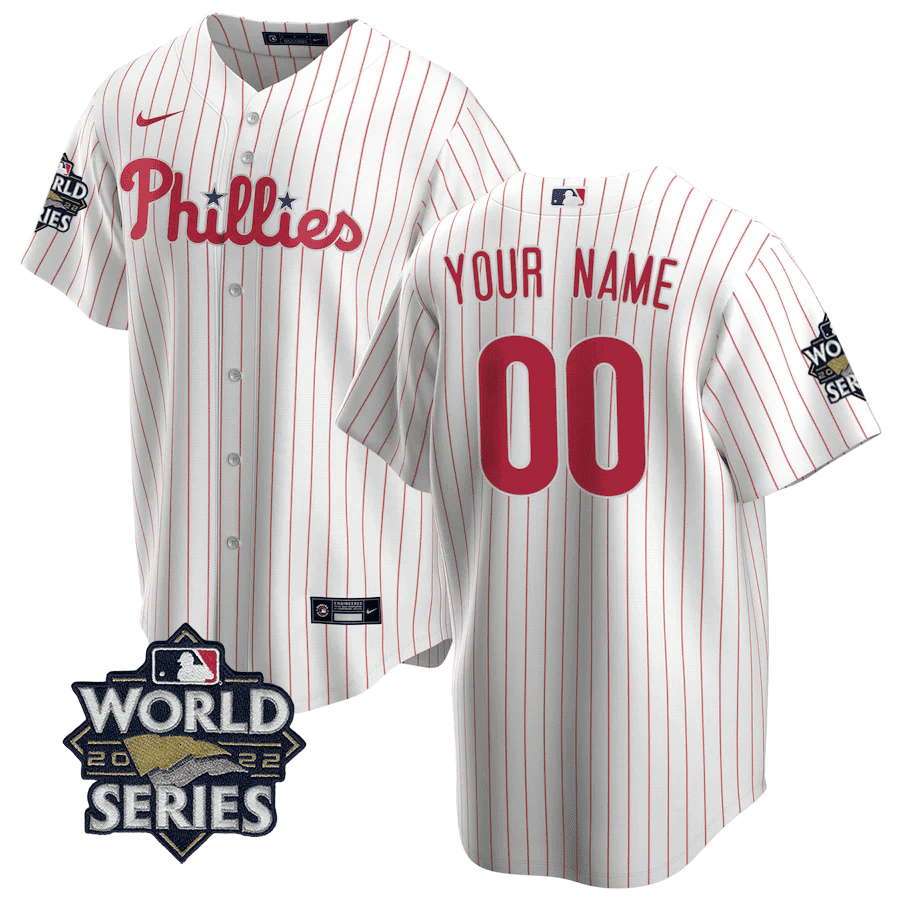 Men's Philadelphia Phillies Players Cool Base Jersey - 2022 World Series Patch