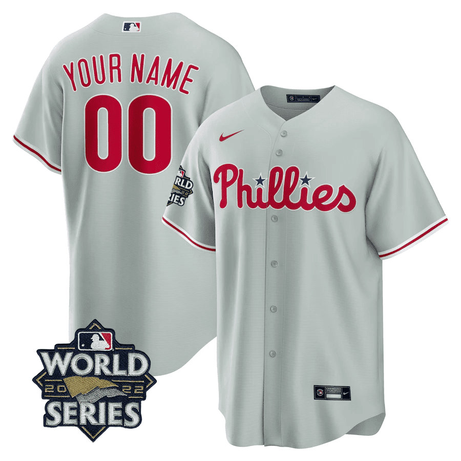 Men's Philadelphia Phillies Players Cool Base Jersey - 2022 World Series Patch