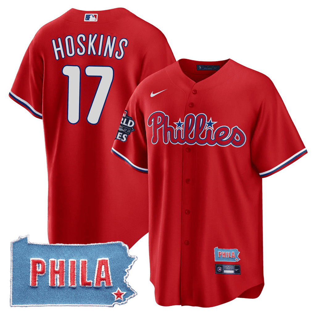 Men's Philadelphia Phillies Cool Base Jersey - PHILA PA State Patch