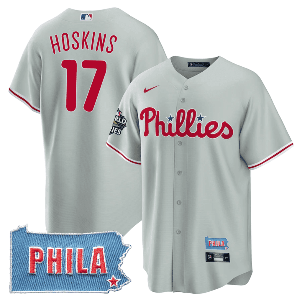 Men's Philadelphia Phillies Cool Base Jersey - PHILA PA State Patch