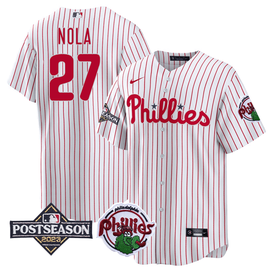 Men's Philadelphia Phillies Cool Base Jersey - 2023 Postseason Patch