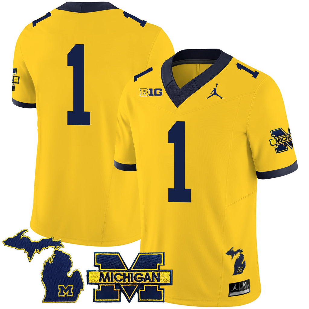 Men's Michigan Wolverines 2024 Special Jersey - All Stitched