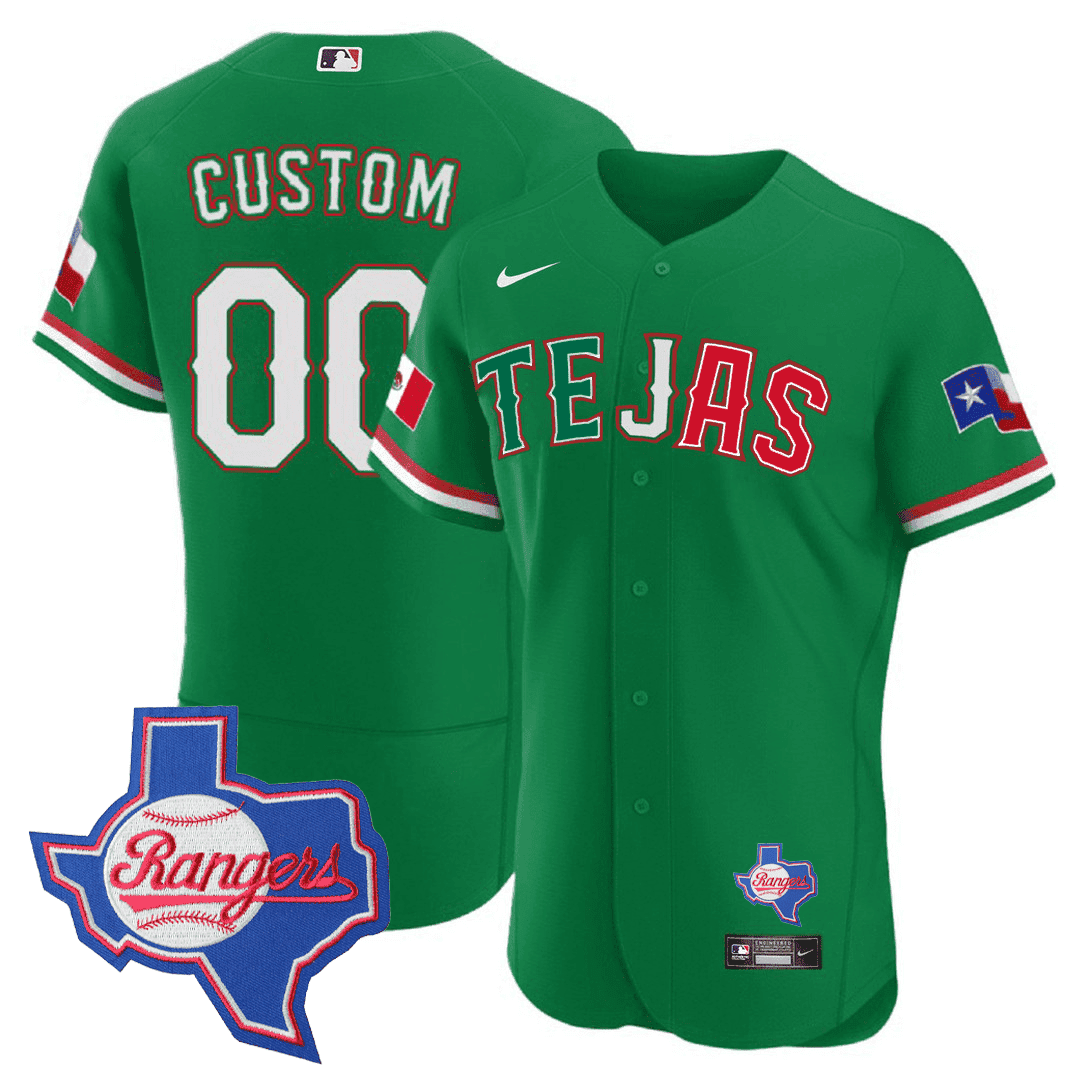 Men's Texas Rangers Special Mexico Edition Jersey - Texas State Patch