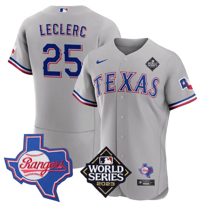 Men's Texas Rangers Limited Flex Base Jersey - 2023 World Series Patch/ Texas State Patch - All Stitched