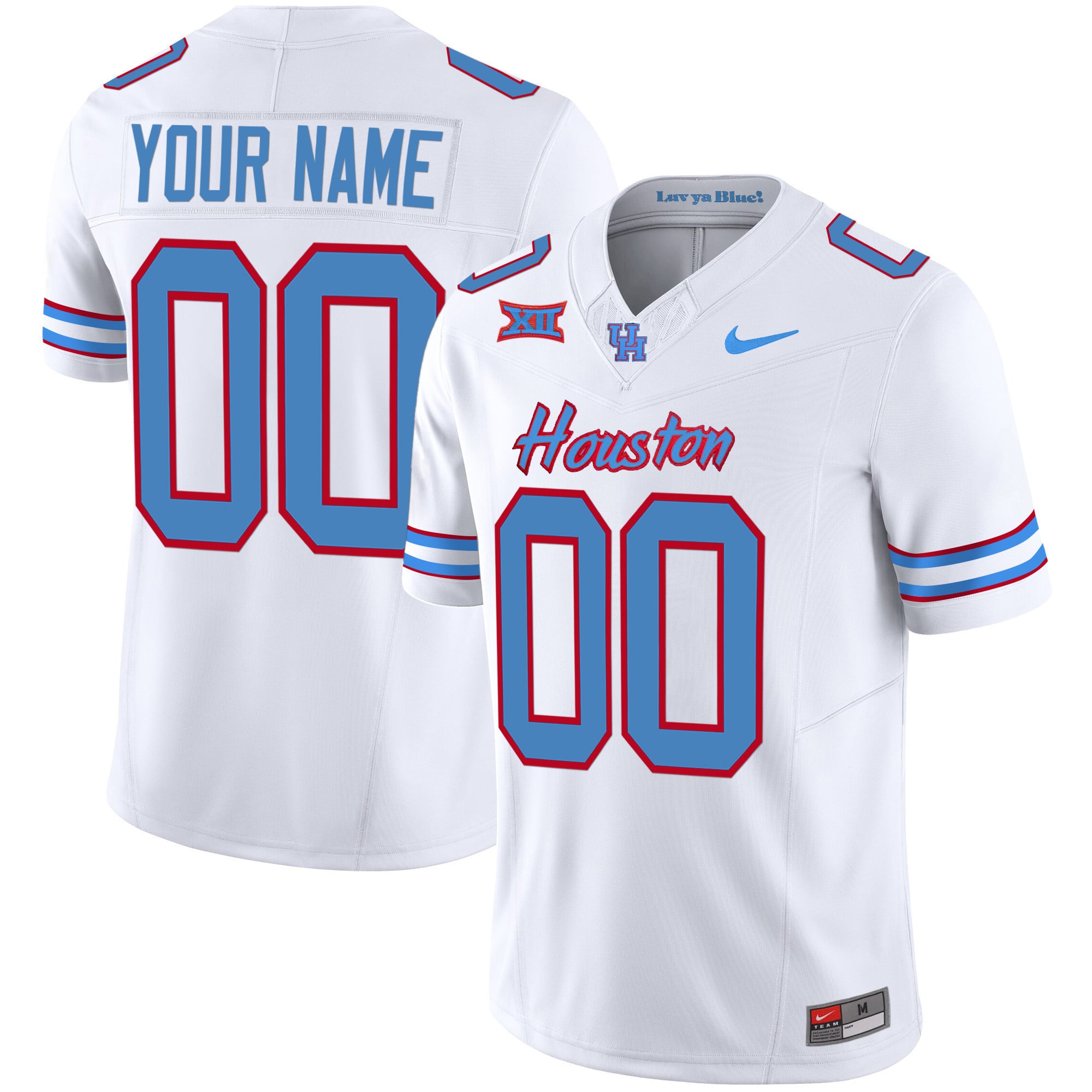Houston Cougars 2023 Oilers Inspired Vapor Custom Jersey - All Stitched