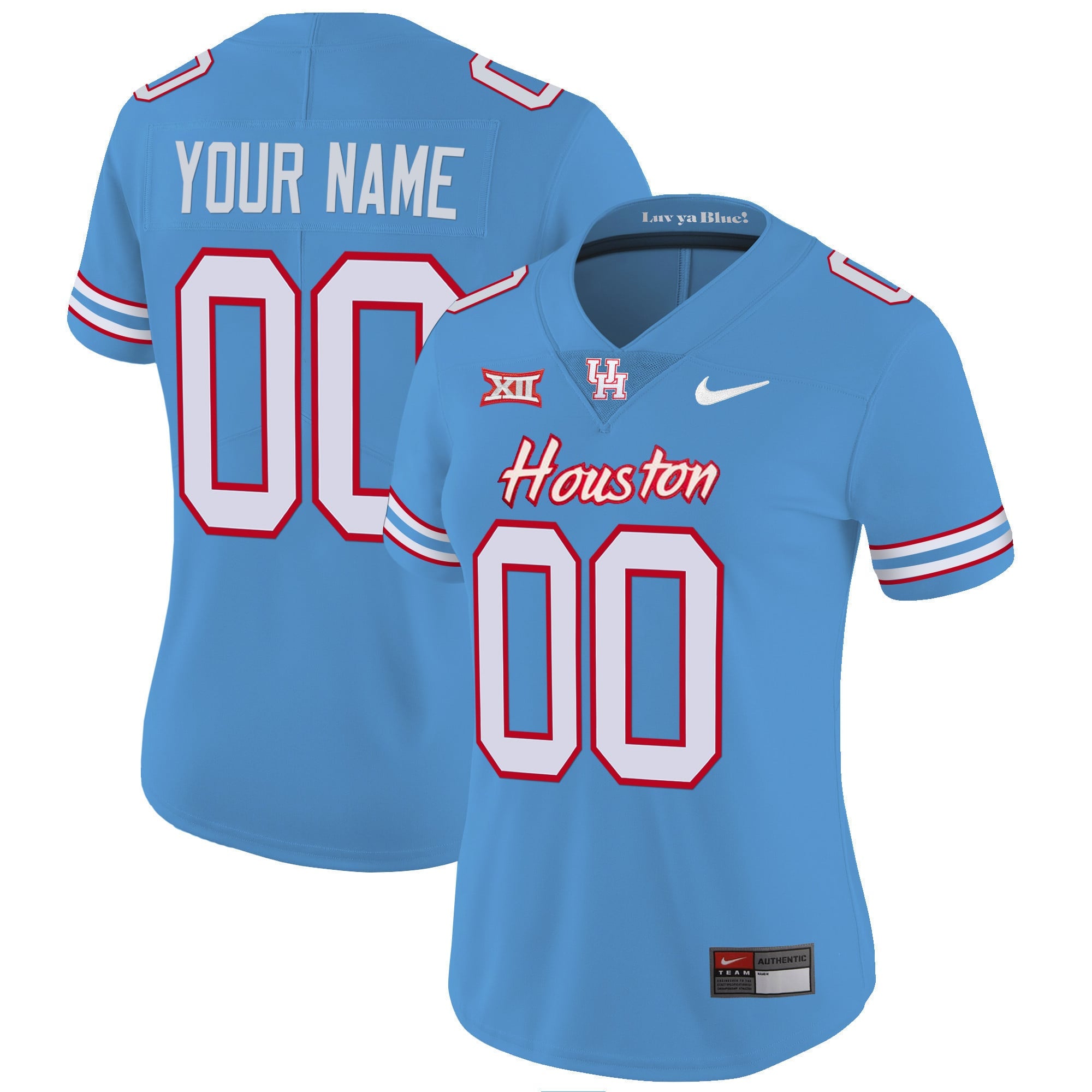 Houston Cougars 2023 Oilers Inspired Vapor Custom Jersey - All Stitched