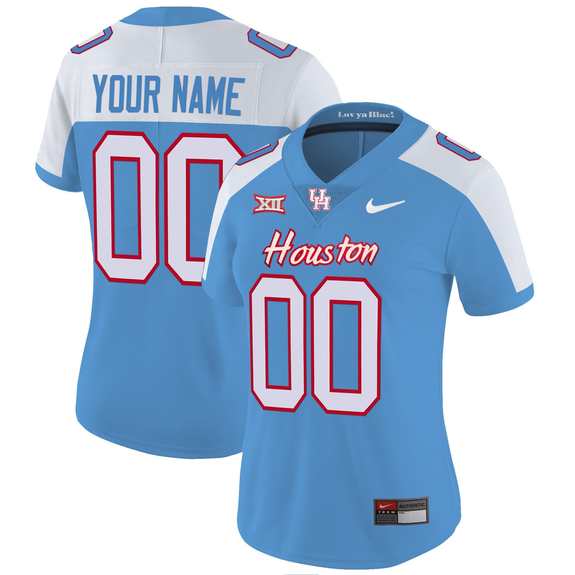 Houston Cougars 2023 Oilers Inspired Vapor Custom Jersey - All Stitched