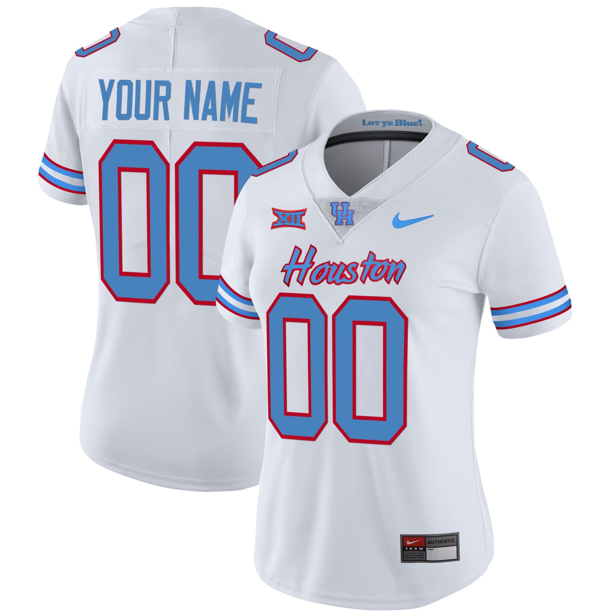 Houston Cougars 2023 Oilers Inspired Vapor Custom Jersey - All Stitched