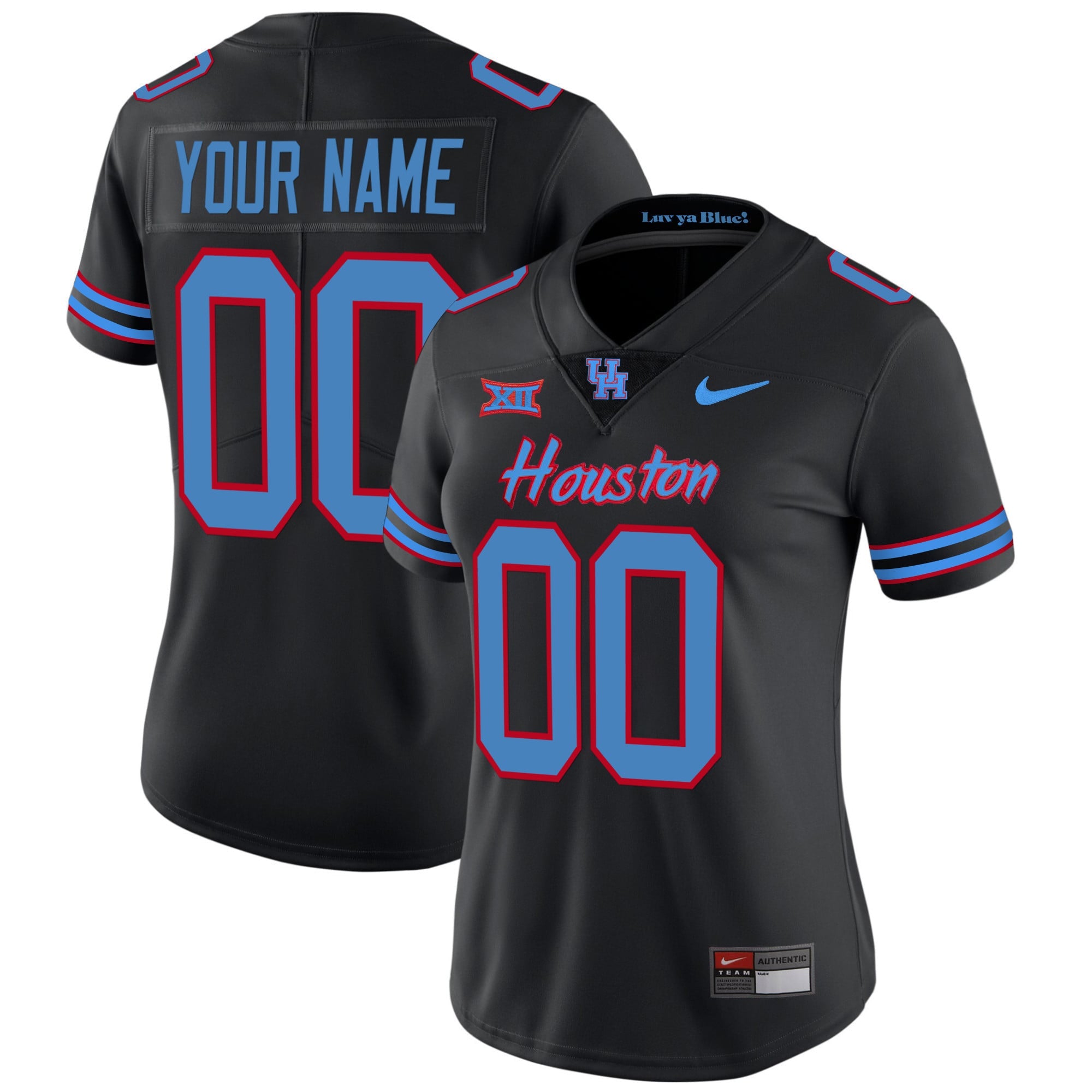 Houston Cougars 2023 Oilers Inspired Vapor Custom Jersey - All Stitched