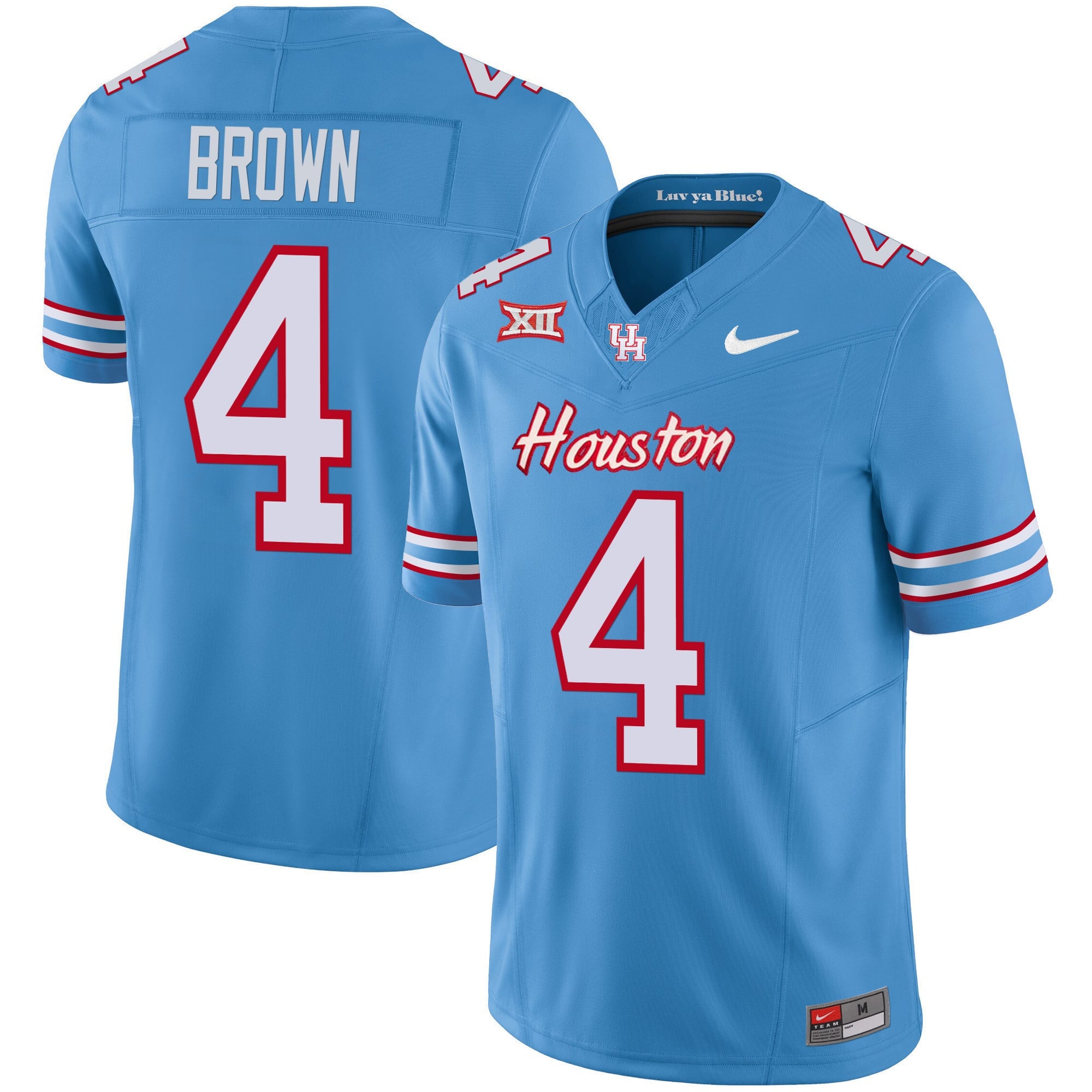 Men's Houston Cougars 2023 Oilers Inspired Vapor Jersey - All Stitched