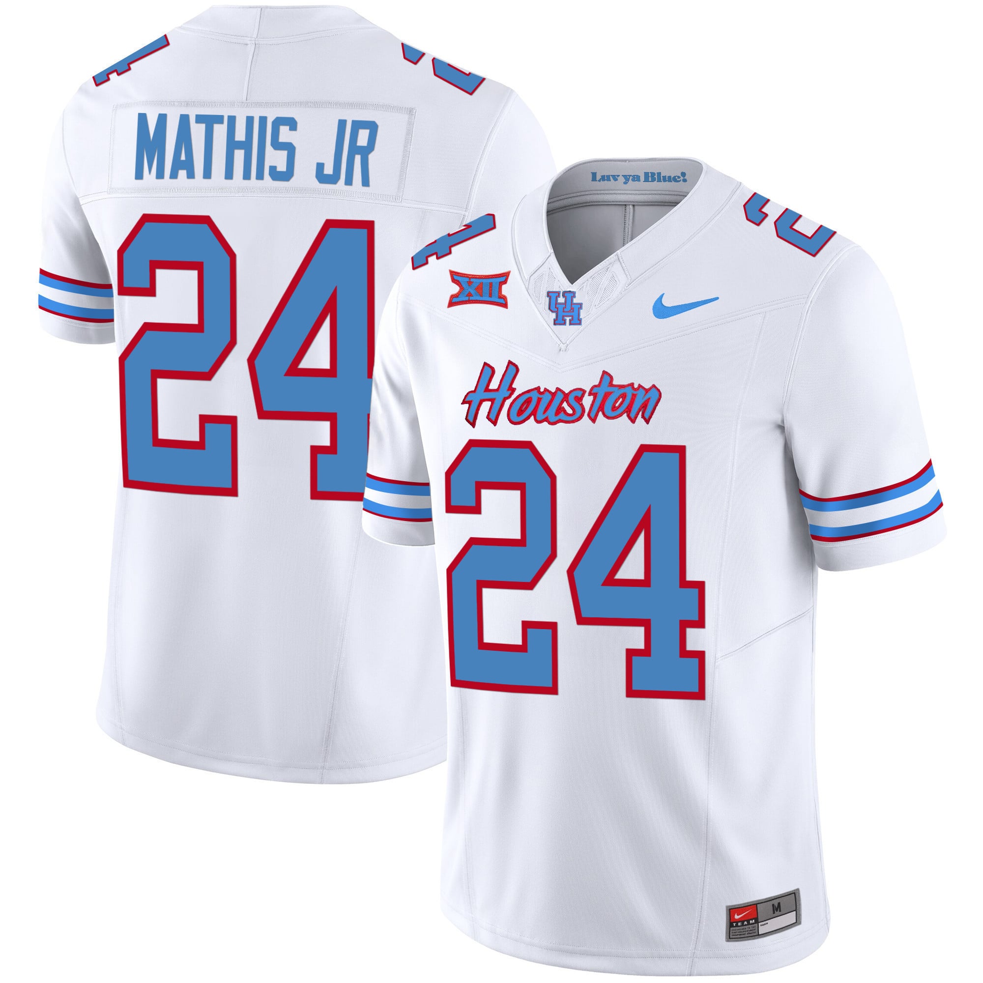Men's Houston Cougars 2023 Oilers Inspired Vapor Jersey - All Stitched