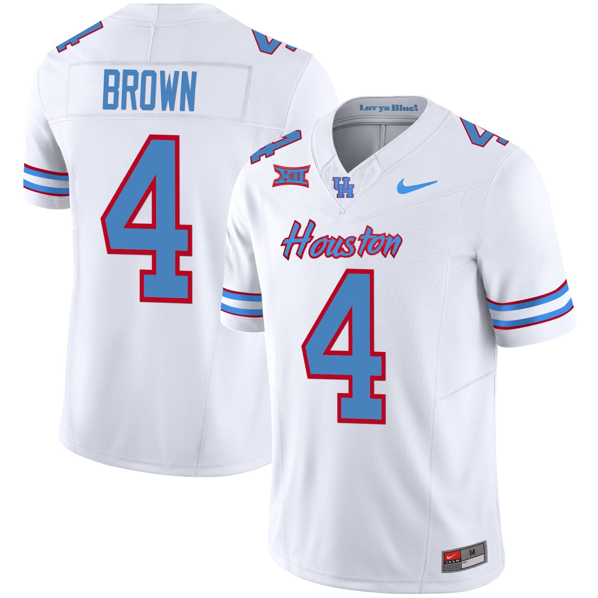 Men's Houston Cougars 2023 Oilers Inspired Vapor Jersey - All Stitched