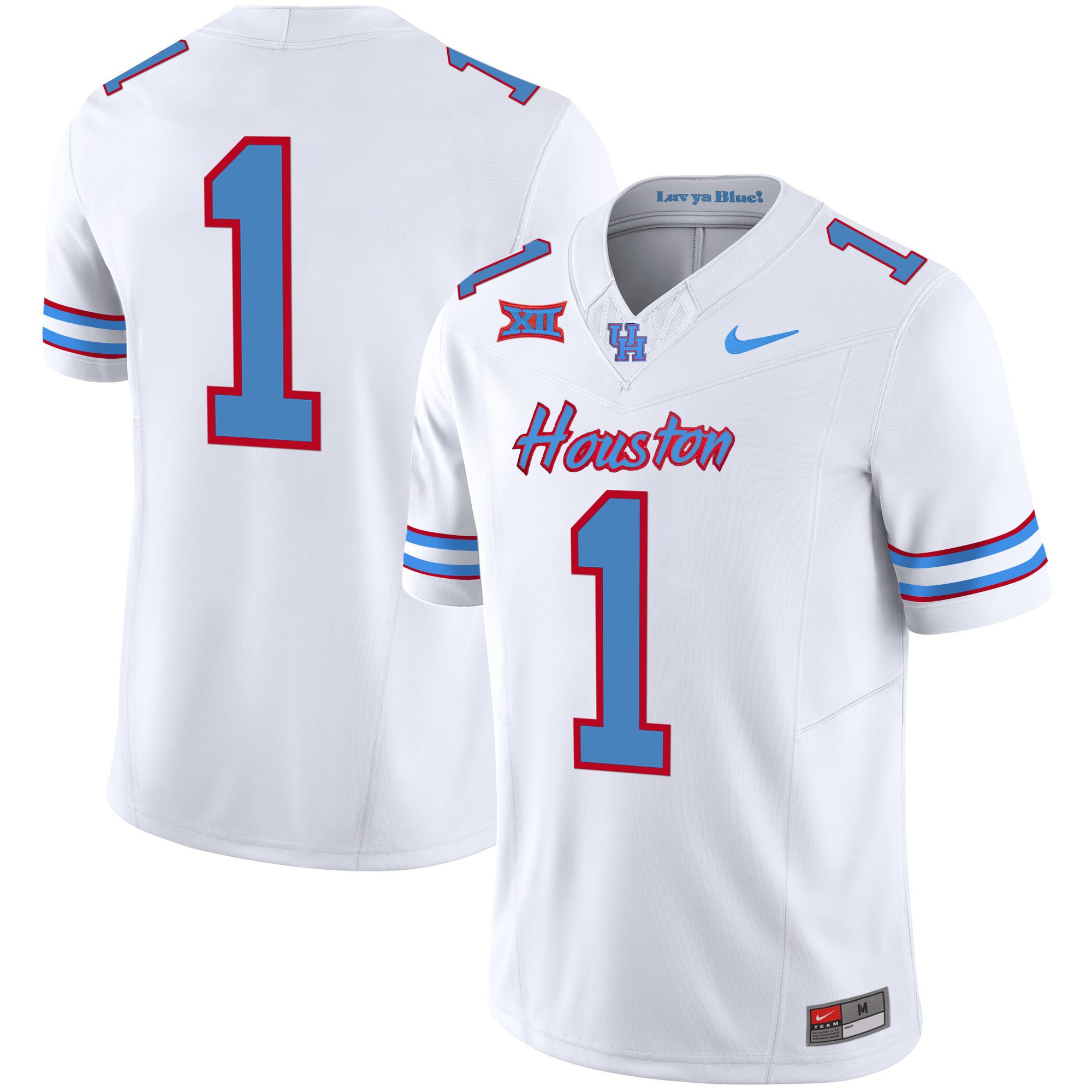 Men's Houston Cougars 2023 Oilers Inspired Vapor Jersey - All Stitched