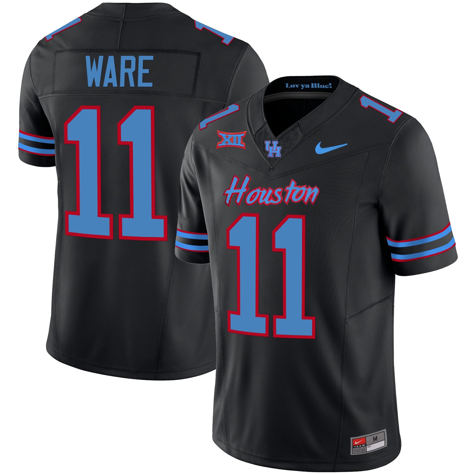 Men's Houston Cougars 2023 Oilers Inspired Vapor Jersey - All Stitched