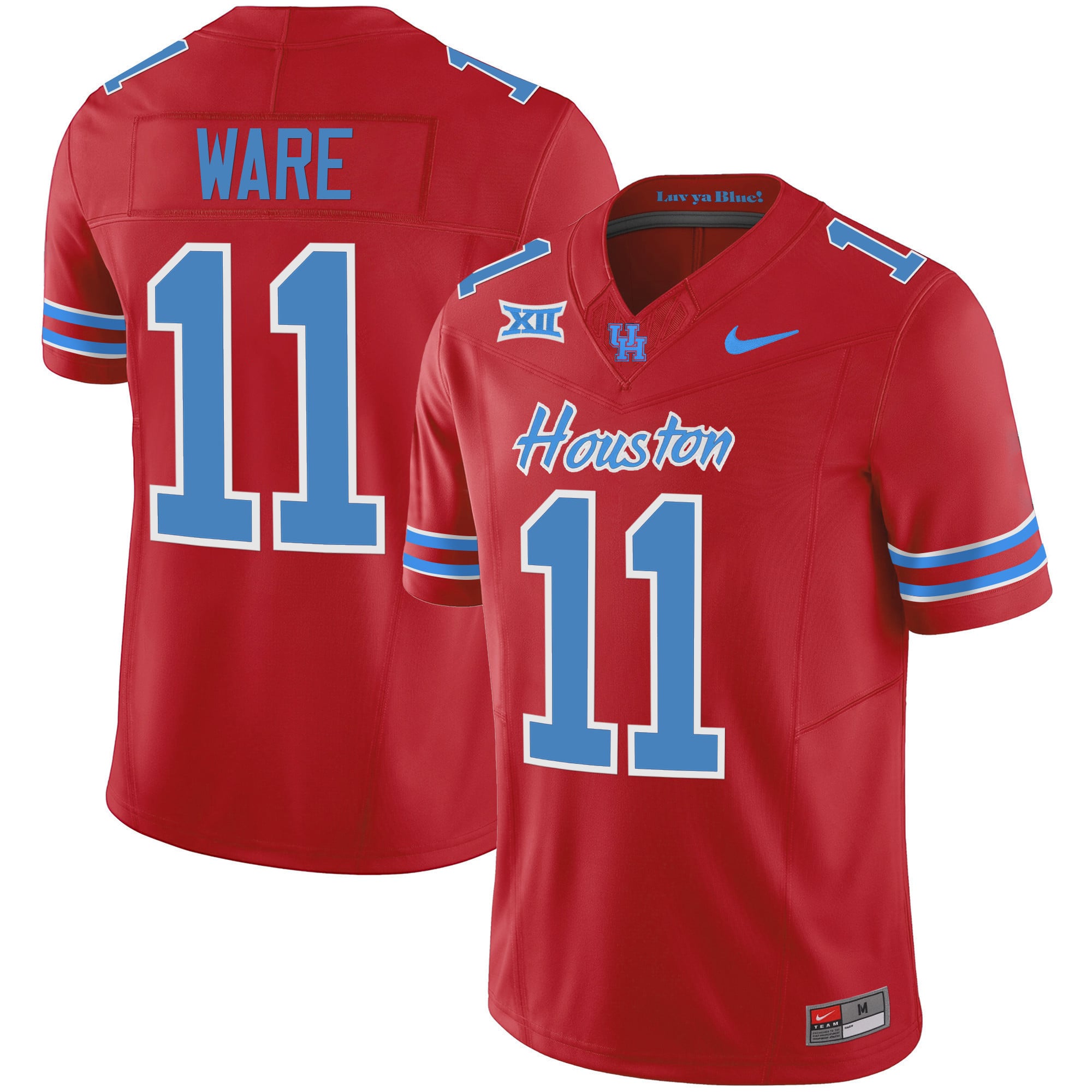 Men's Houston Cougars 2023 Oilers Inspired Vapor Jersey - All Stitched