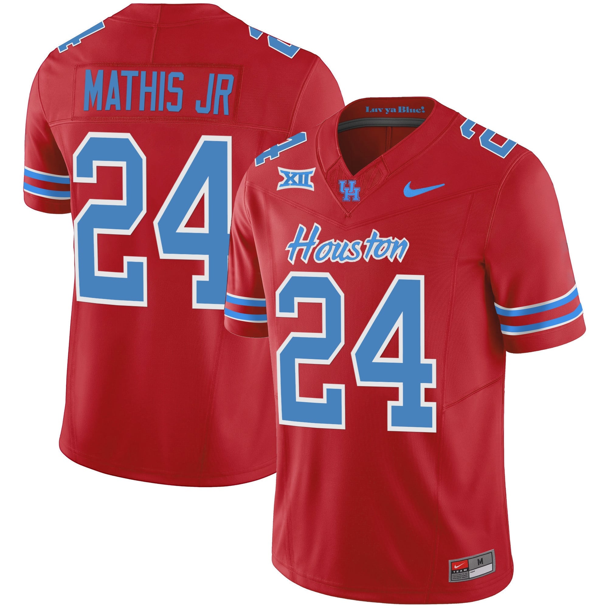 Men's Houston Cougars 2023 Oilers Inspired Vapor Jersey - All Stitched