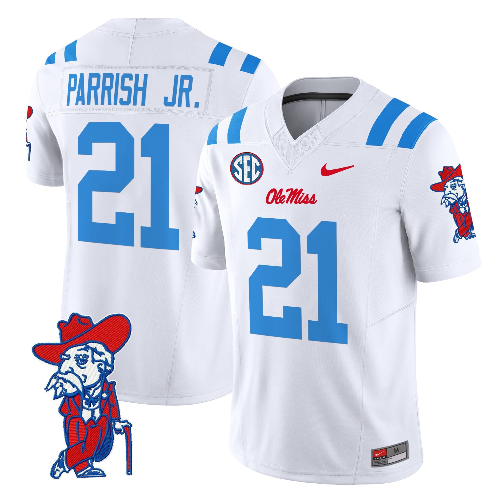 Men's Ole Miss Rebels 2024 Vapor Limited Jersey V2 - All Stitched