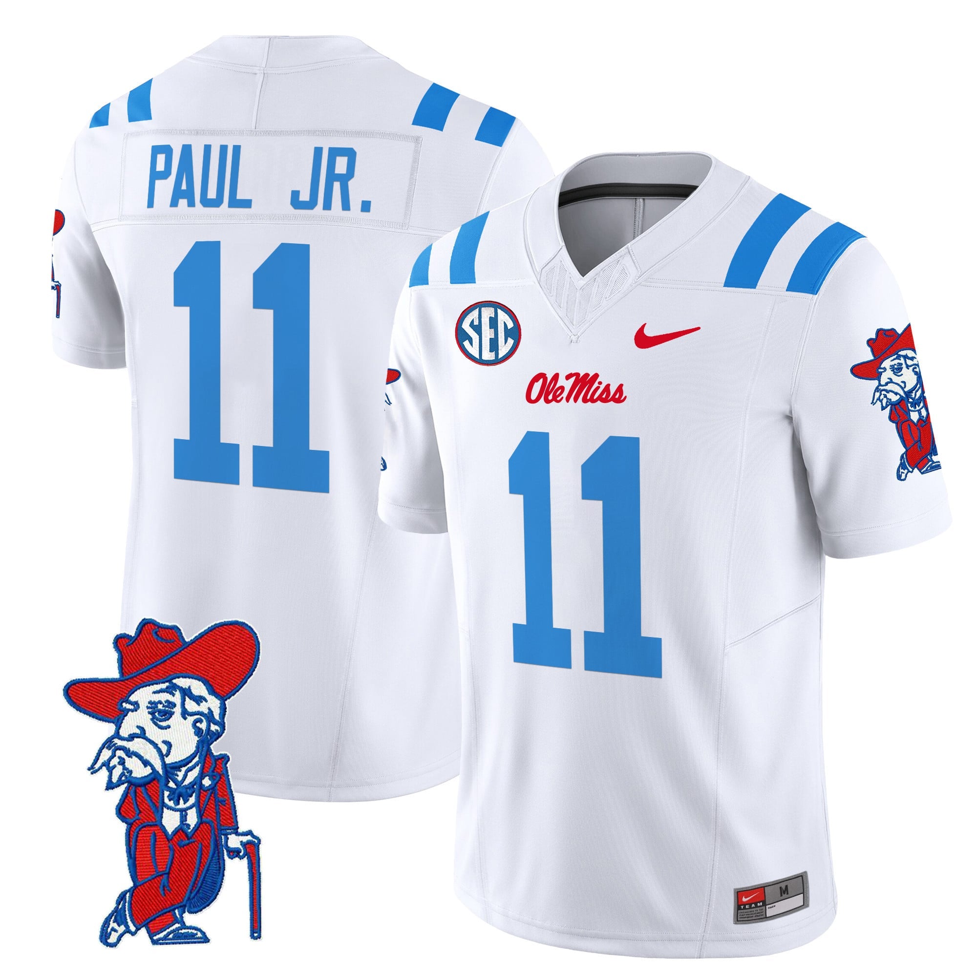 Men's Ole Miss Rebels 2024 Vapor Limited Jersey V2 - All Stitched