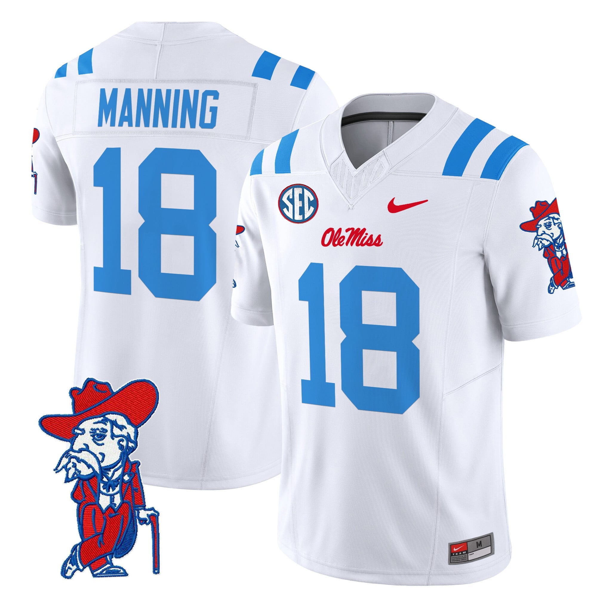 Men's Ole Miss Rebels 2024 Vapor Limited Jersey V2 - All Stitched