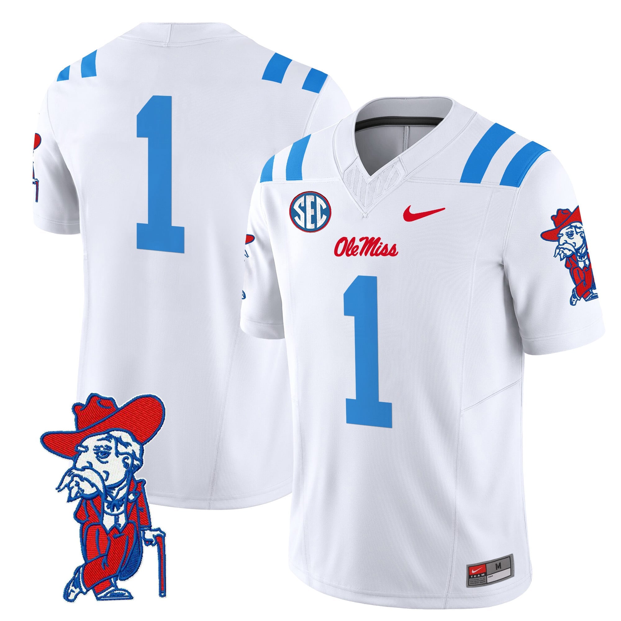 Men's Ole Miss Rebels 2024 Vapor Limited Jersey V2 - All Stitched