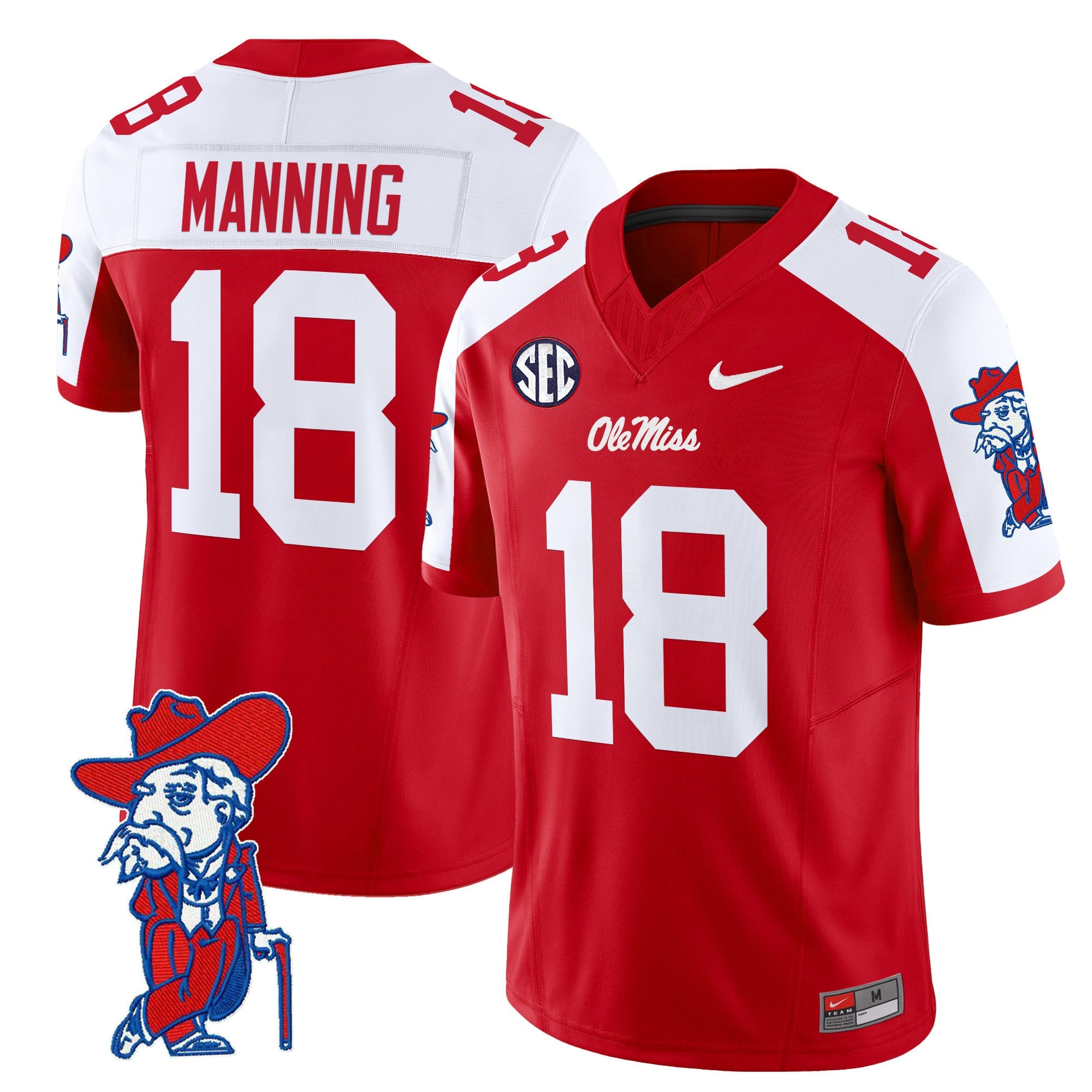 Men's Ole Miss Rebels 2024 Vapor Limited Jersey V2 - All Stitched