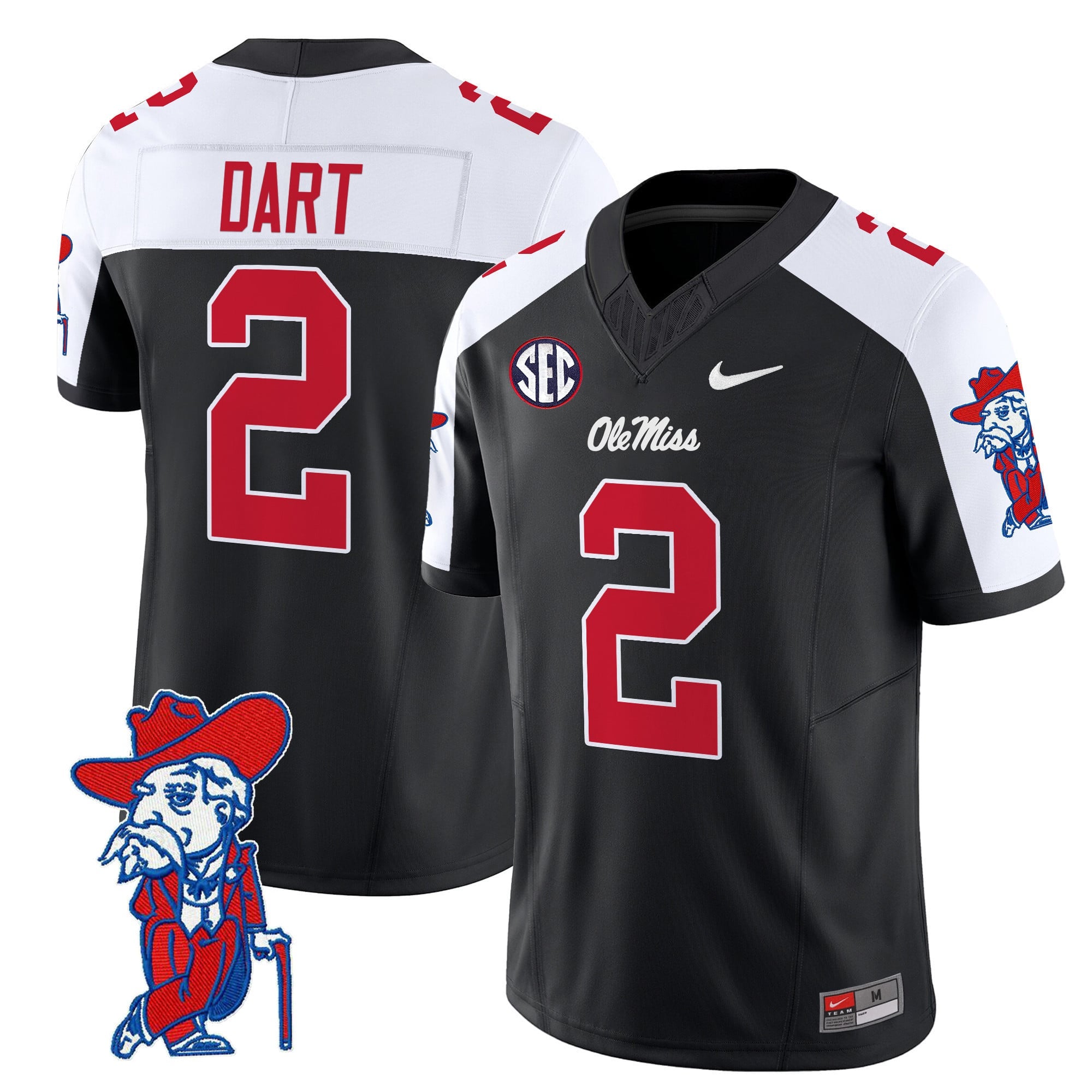 Men's Ole Miss Rebels 2024 Vapor Limited Jersey V2 - All Stitched