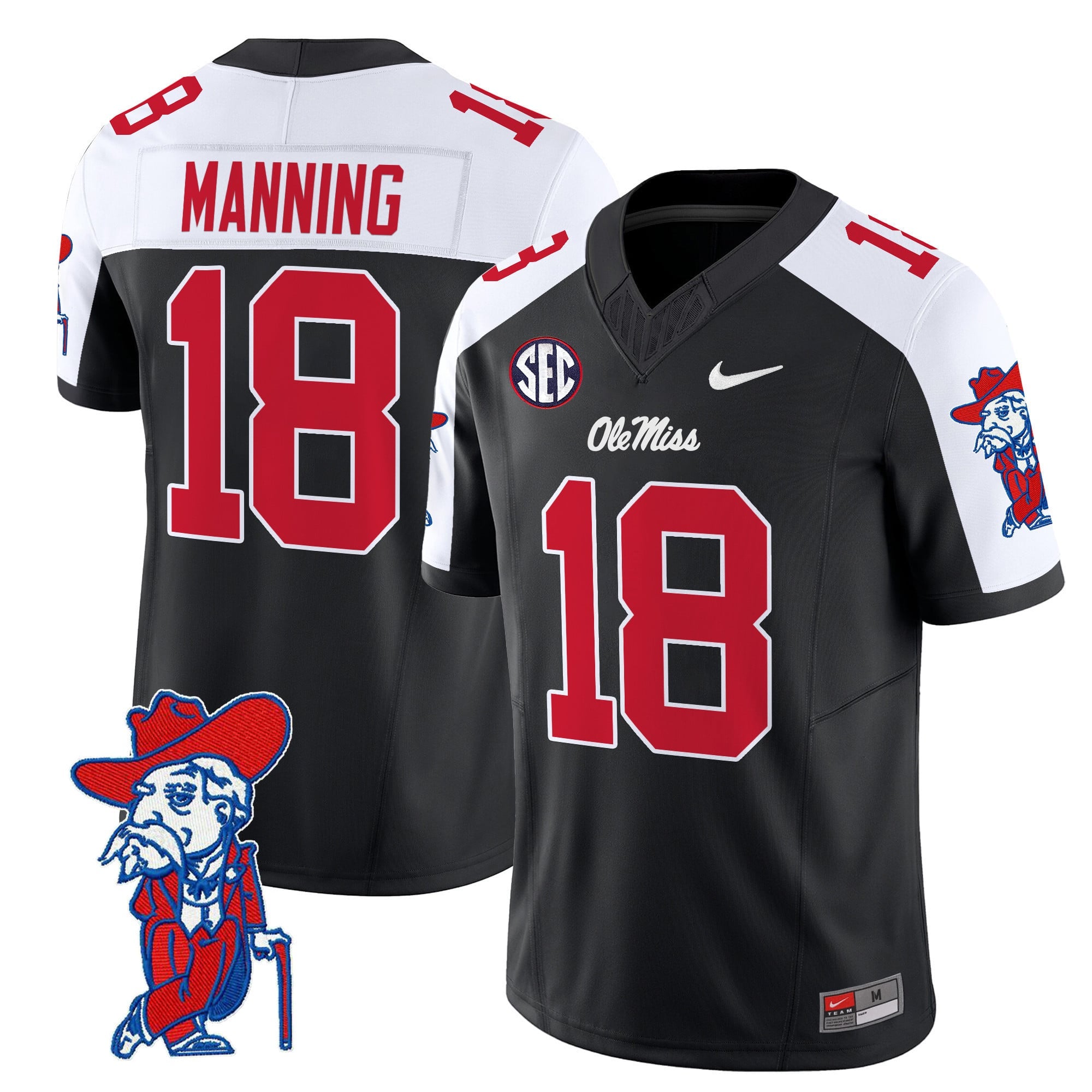Men's Ole Miss Rebels 2024 Vapor Limited Jersey V2 - All Stitched
