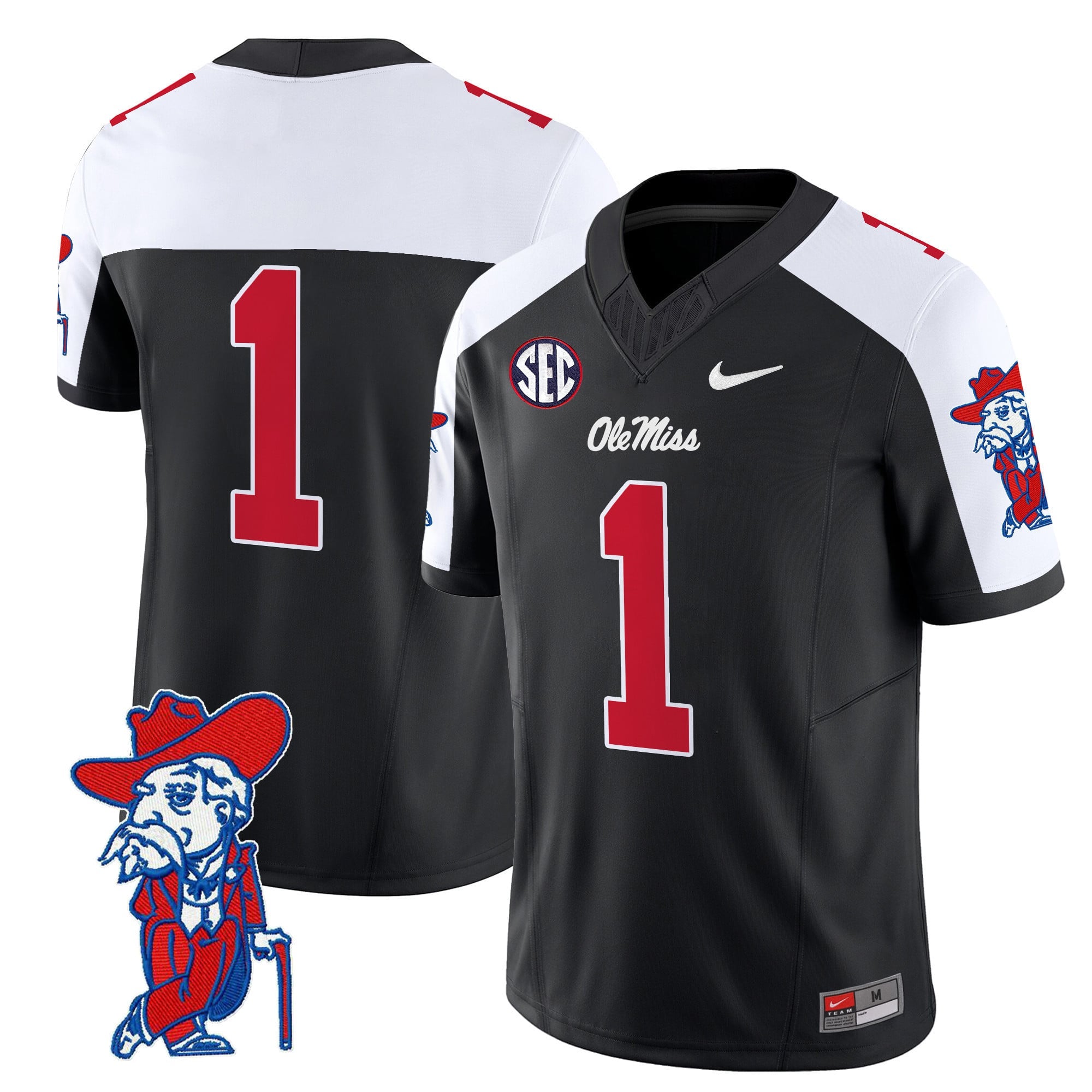 Men's Ole Miss Rebels 2024 Vapor Limited Jersey V2 - All Stitched