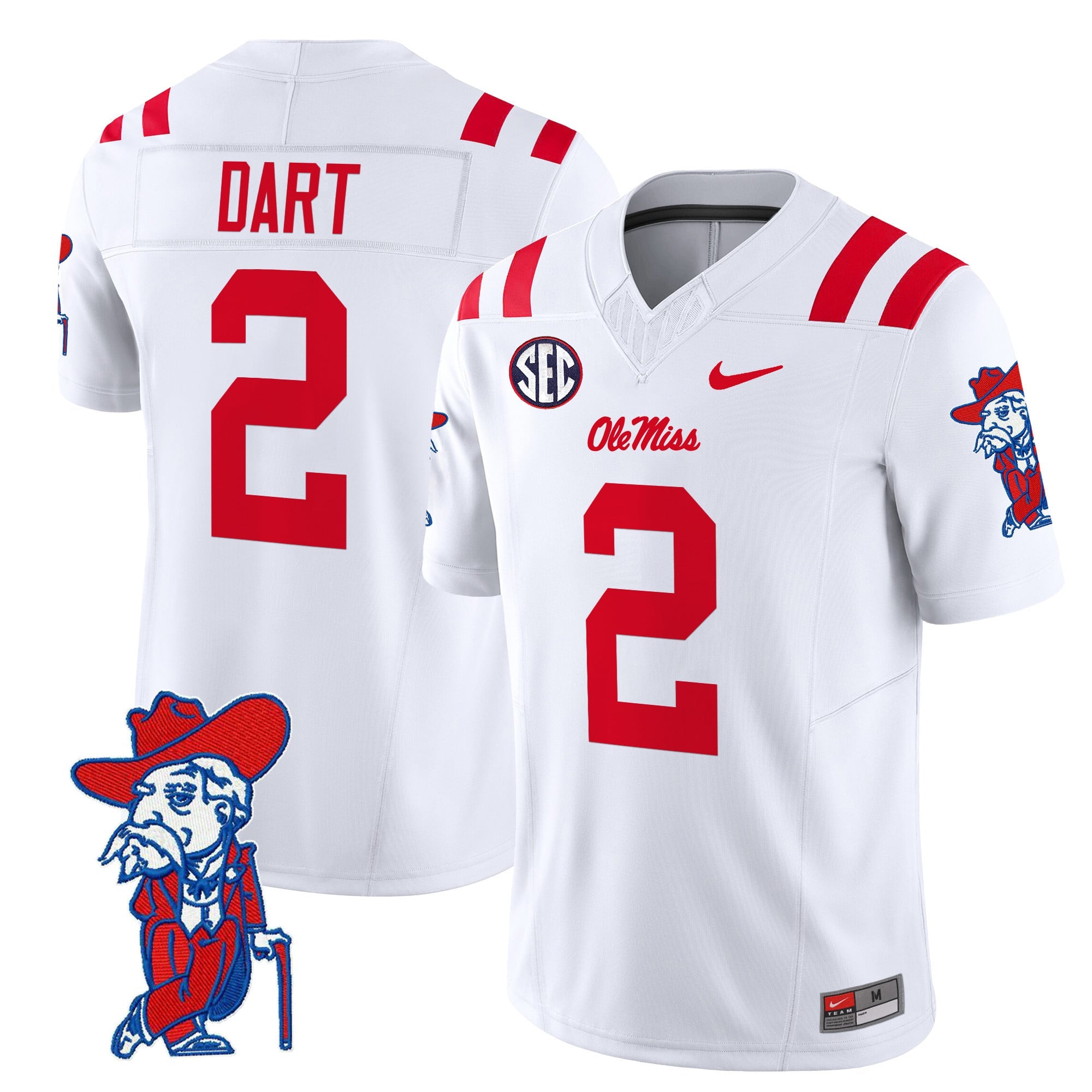 Men's Ole Miss Rebels 2024 Vapor Limited Jersey V2 - All Stitched