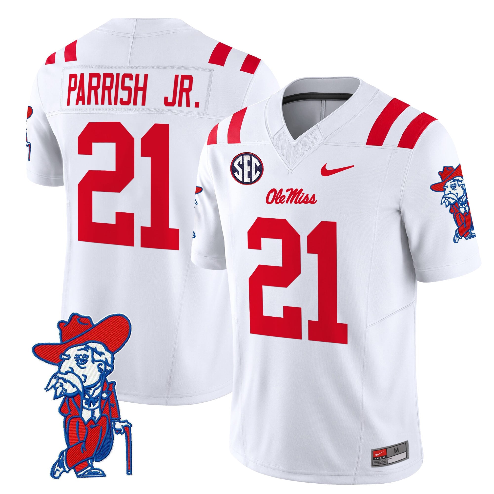 Men's Ole Miss Rebels 2024 Vapor Limited Jersey V2 - All Stitched