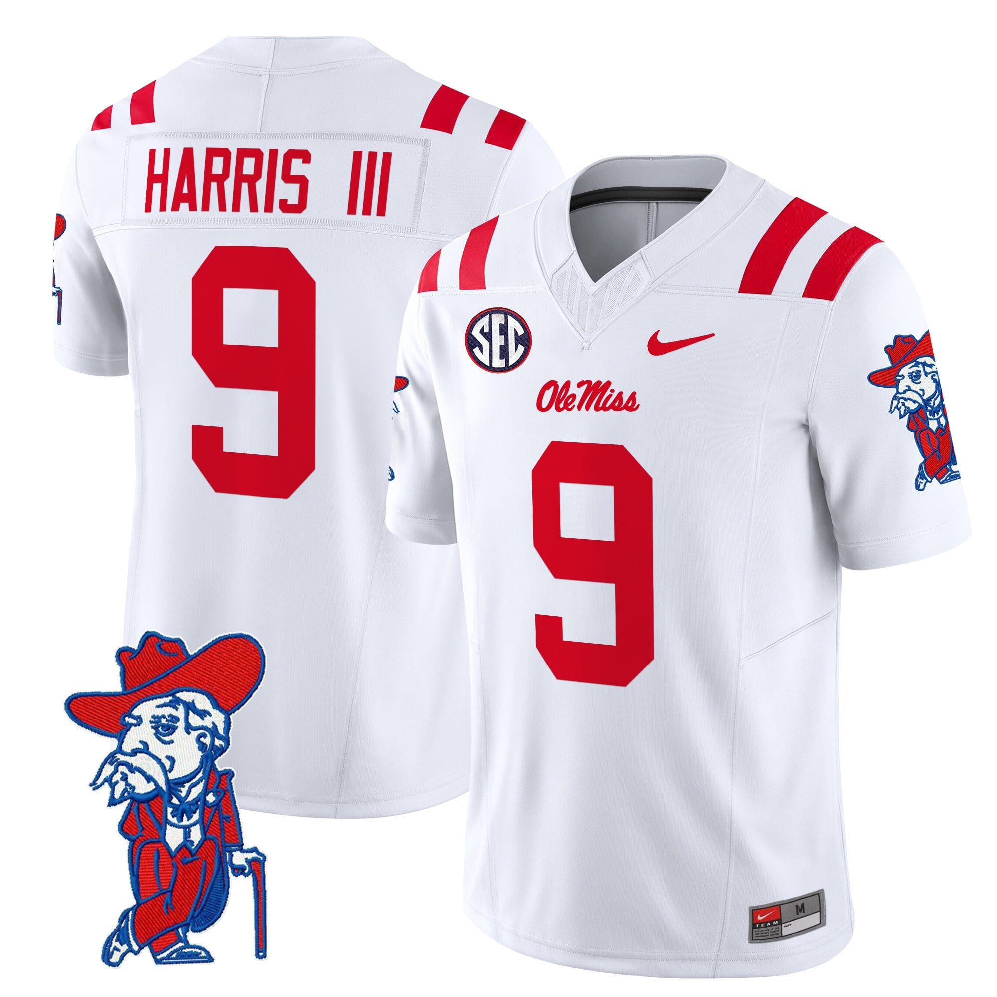 Men's Ole Miss Rebels 2024 Vapor Limited Jersey V2 - All Stitched