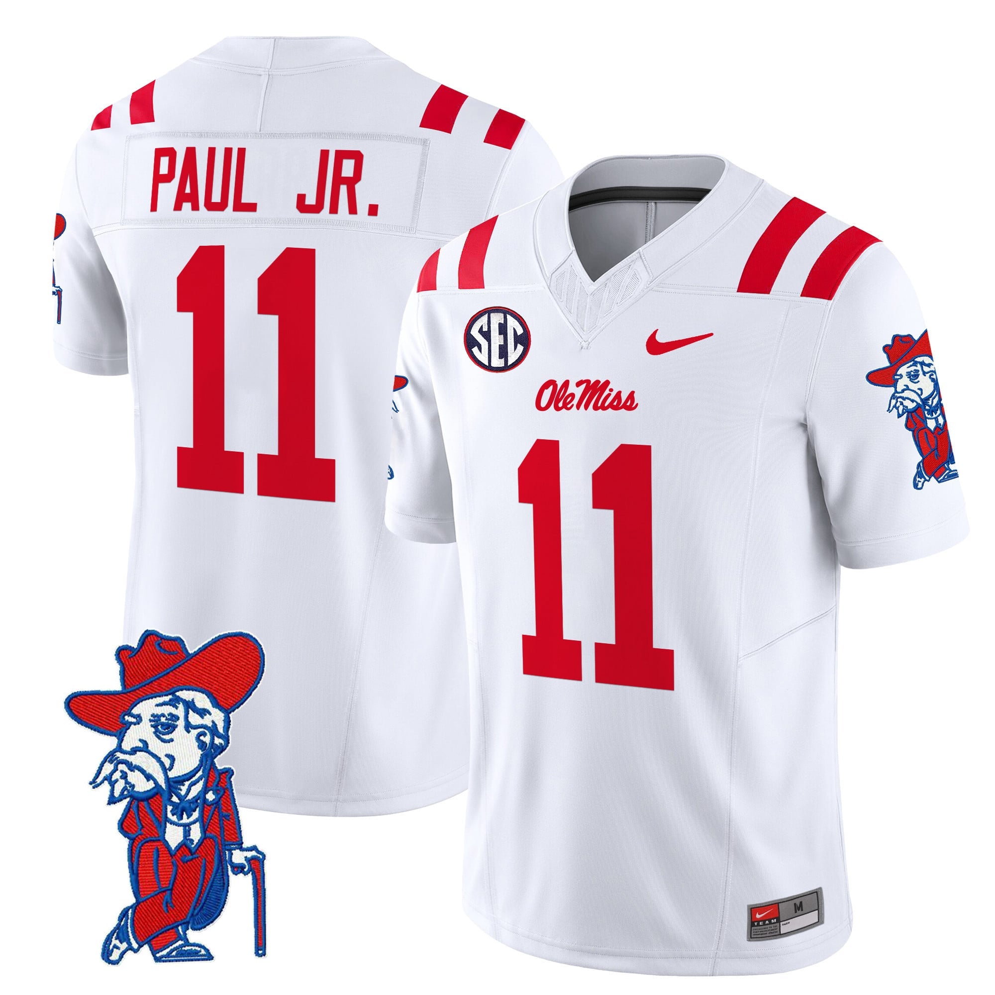 Men's Ole Miss Rebels 2024 Vapor Limited Jersey V2 - All Stitched