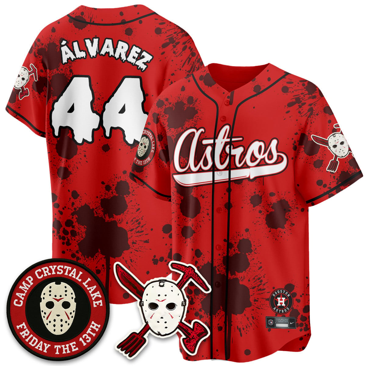 Men's Houston Astros "Friday the 13th" Jersey - All Stitched