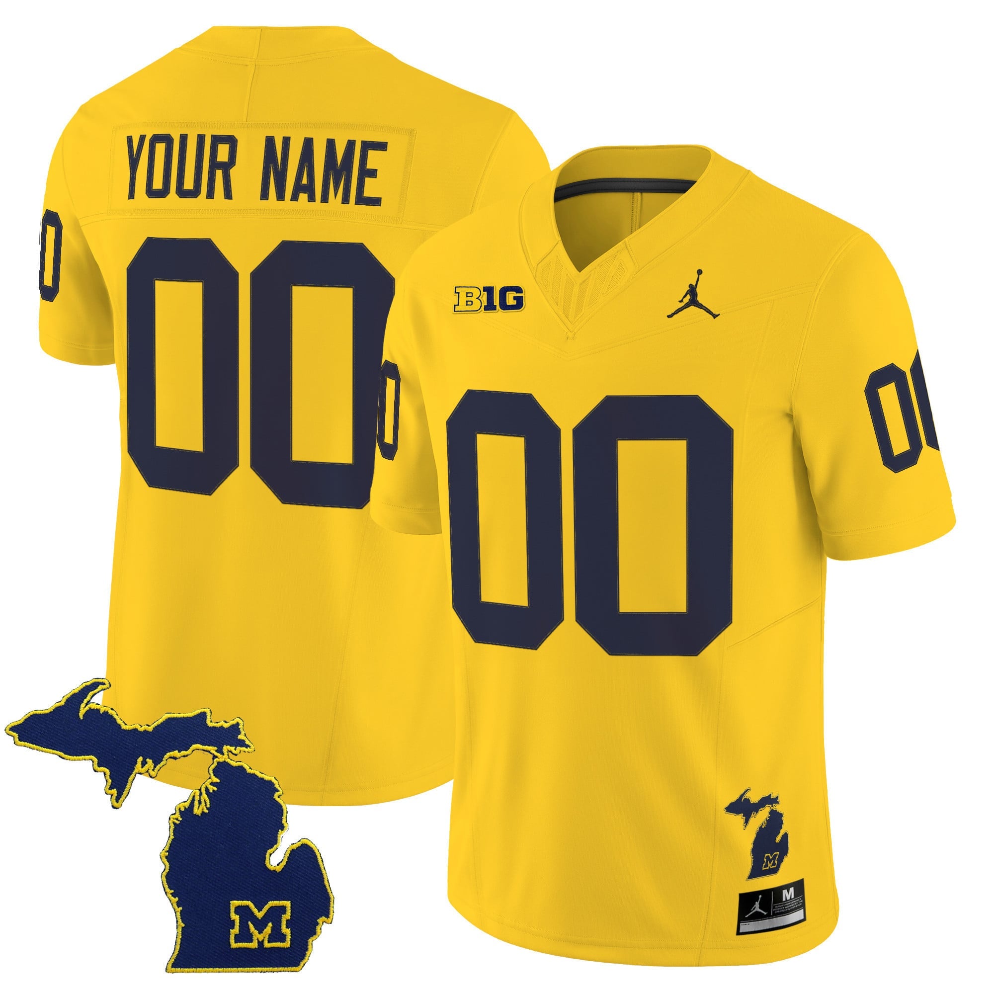 Michigan Wolverines 2025 Vapor Limited Custom Jersey V2 - All Stitched