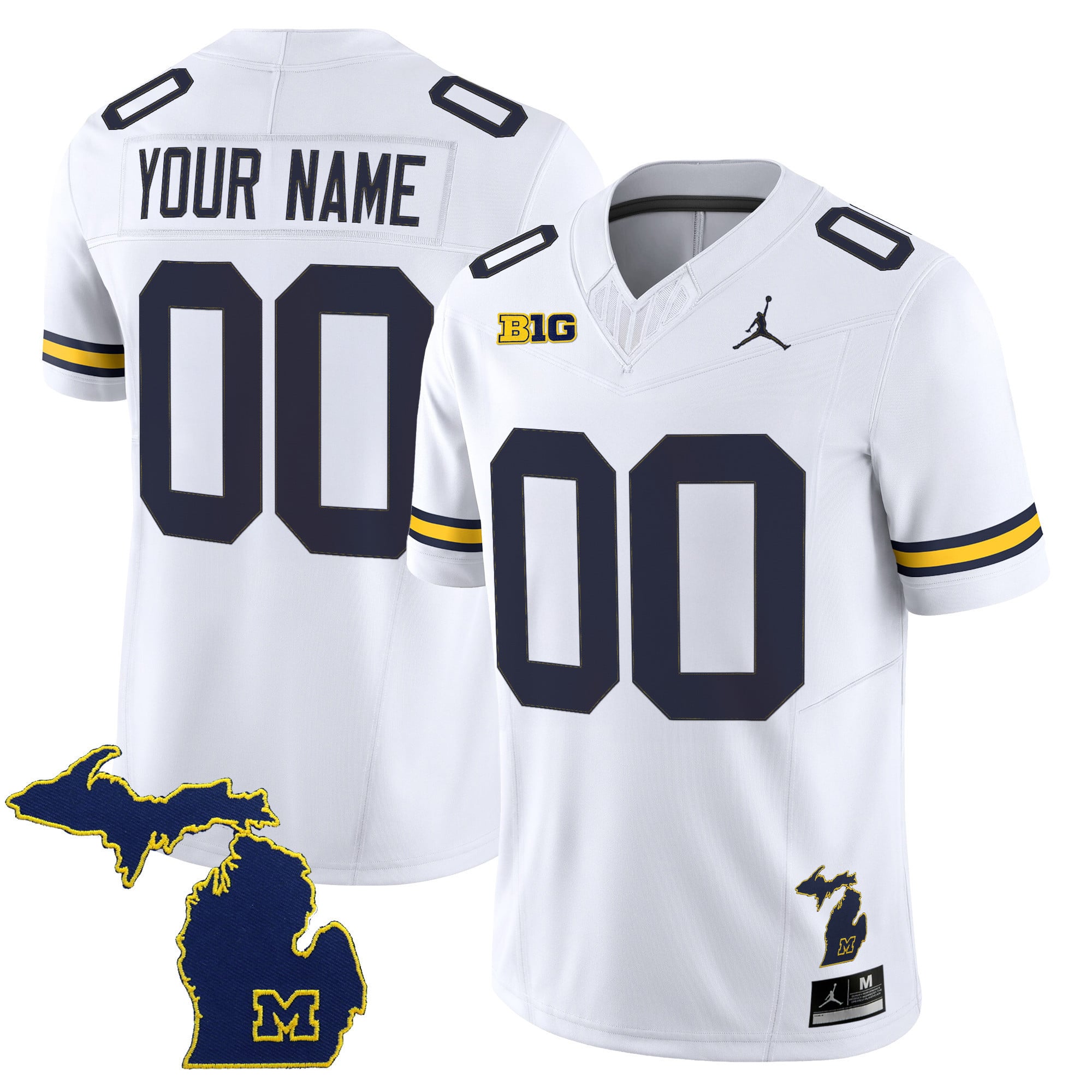 Michigan Wolverines 2025 Vapor Limited Custom Jersey V2 - All Stitched
