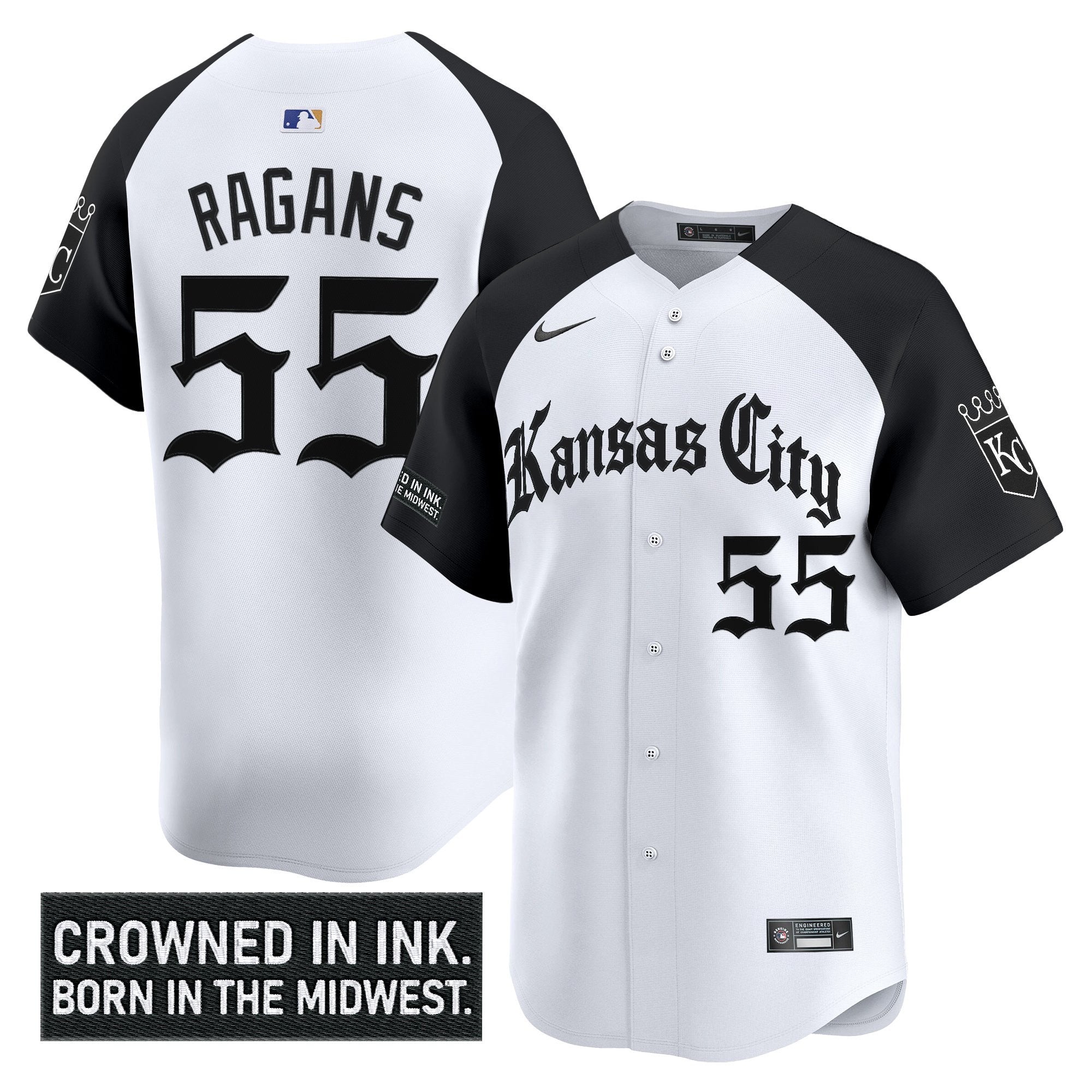 Men's Kansas City Royals 'Gothic Crown Edition' Vapor Premier Limited Jersey - All Stitched