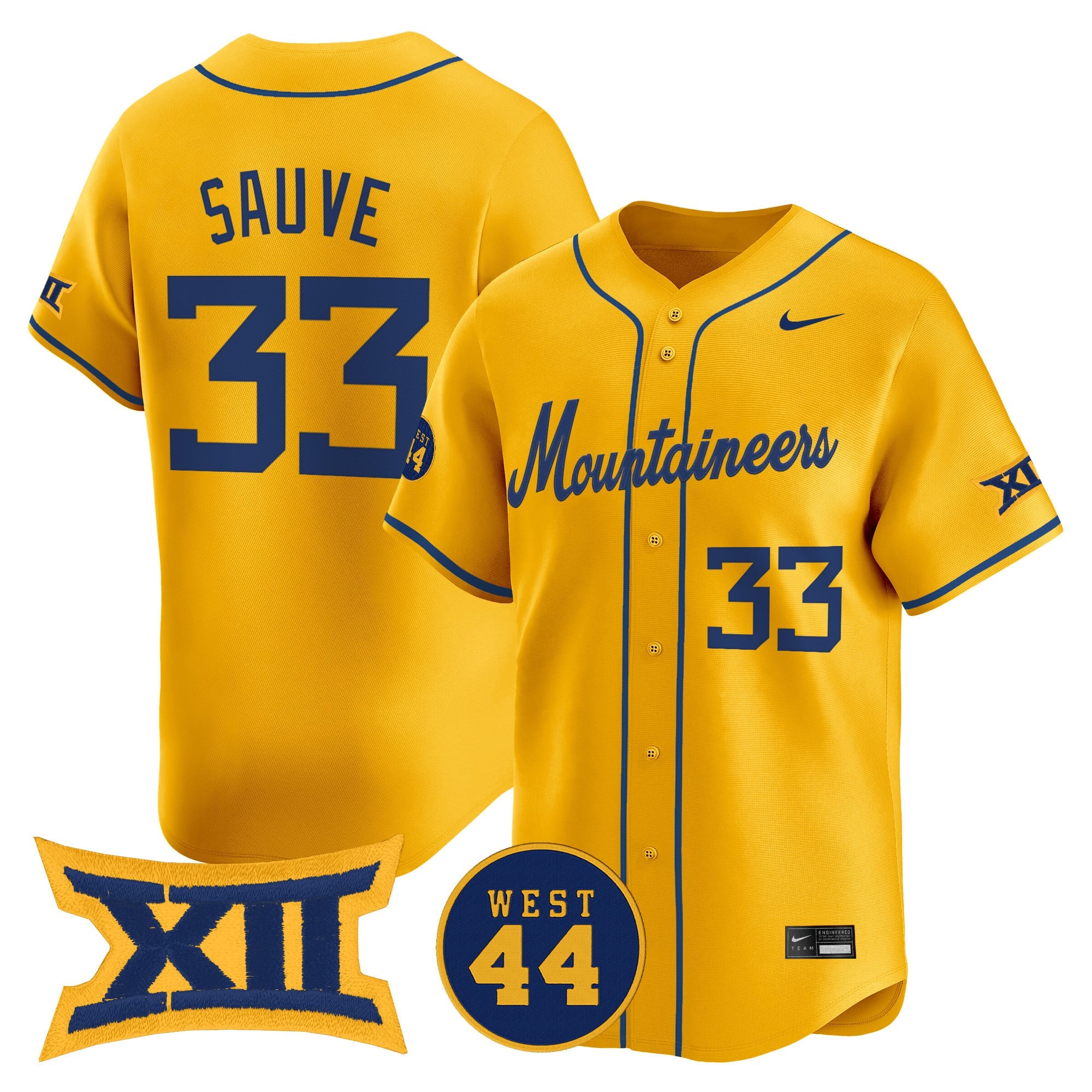Men's West Virginia Mountaineers 2025 Vapor Premier Limited Jersey - All Stitched