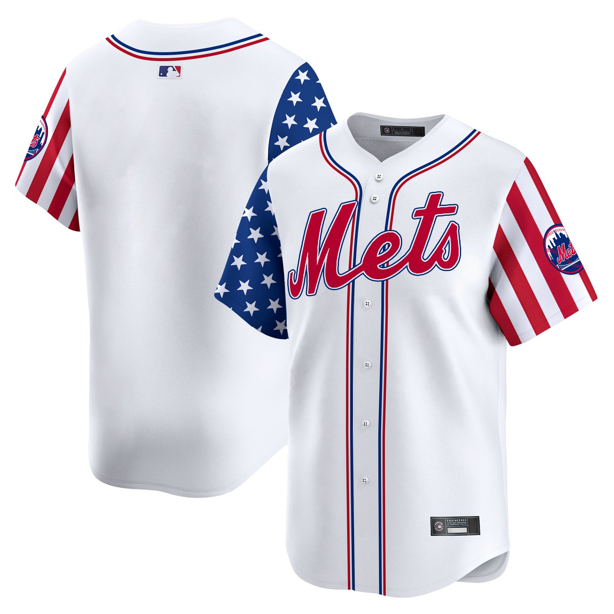 Men's New York Mets 2025 Independence Day Vapor Premier Limited Jersey - All Stitched