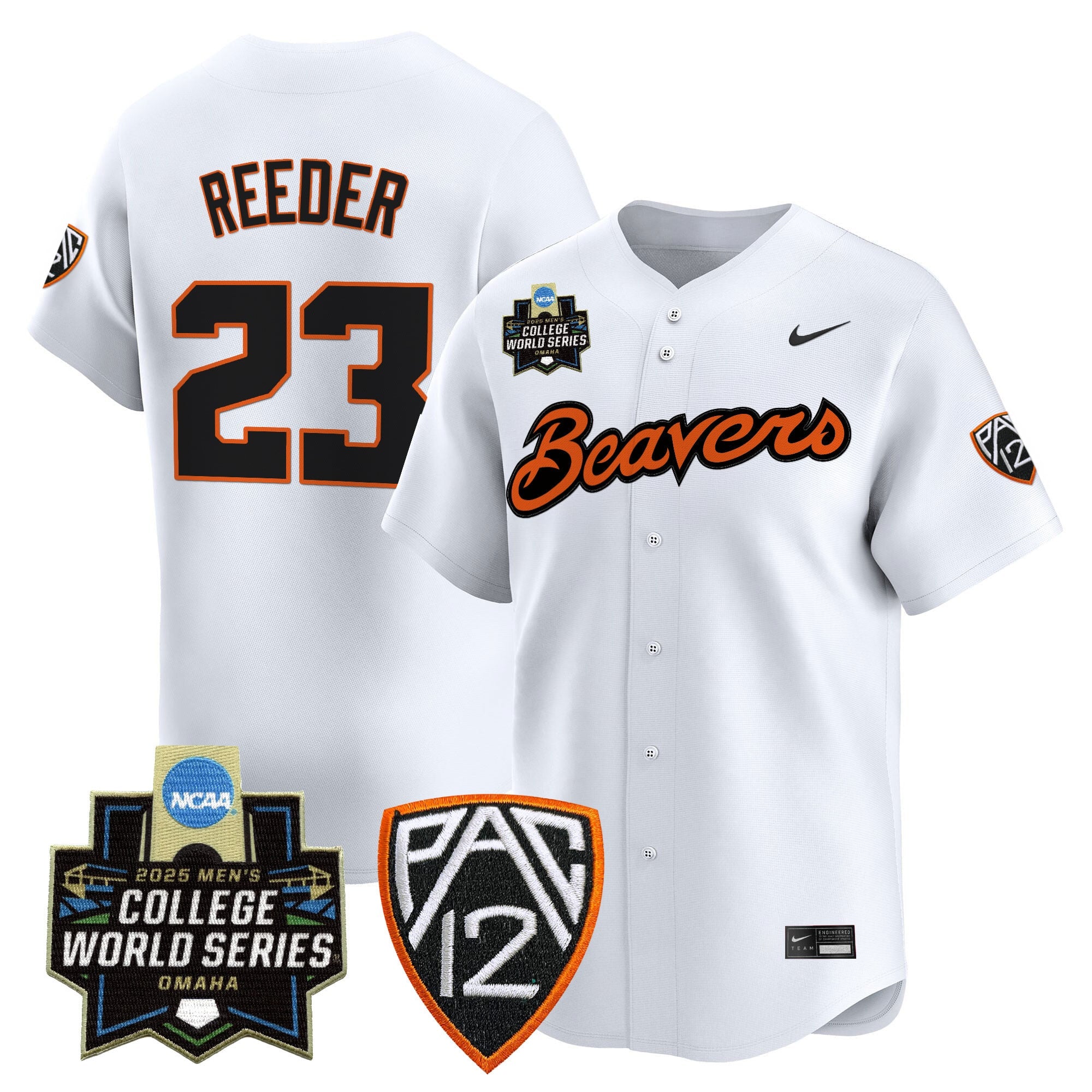 Men's Oregon State Beavers 2025 World Series Vapor Premier Limited Jersey - All Stitched