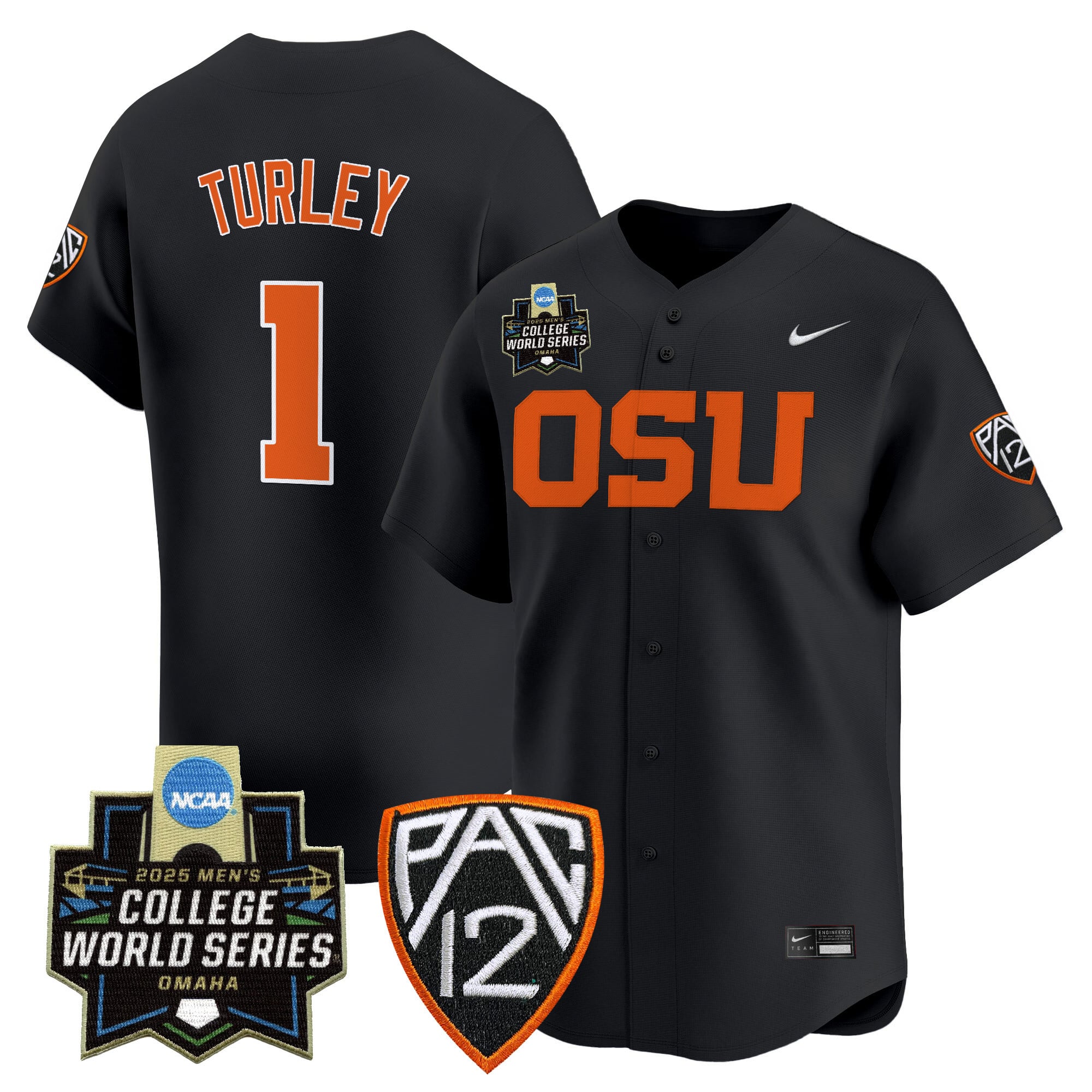 Men's Oregon State Beavers 2025 World Series Vapor Premier Limited Jersey - All Stitched